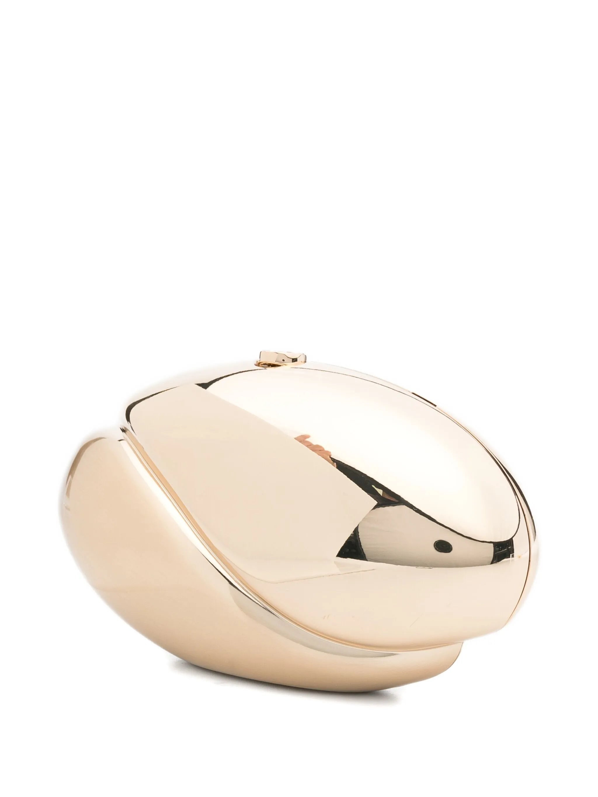 Ameera metallic-effect oval clutch - 3