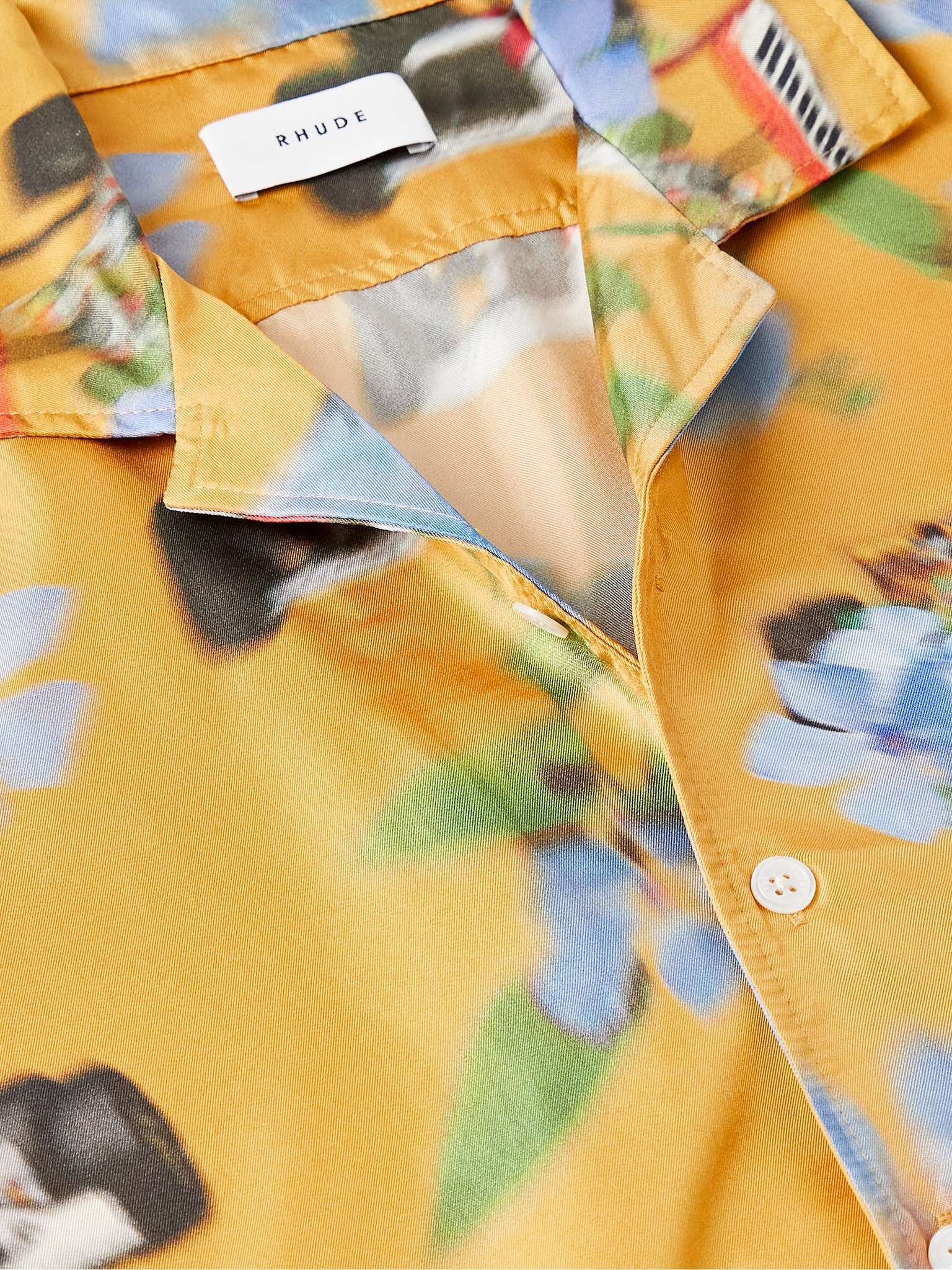Loix Camp-Collar Printed Silk Shirt - 5