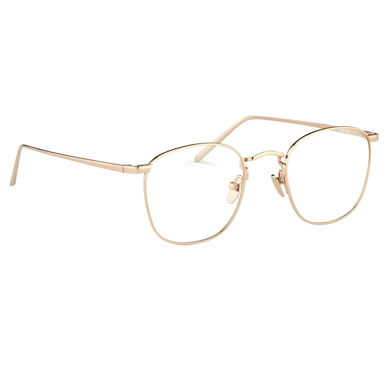 LINDA FARROW THE SIMON | SQUARE OPTICAL FRAME IN ROSE GOLD (C8) outlook