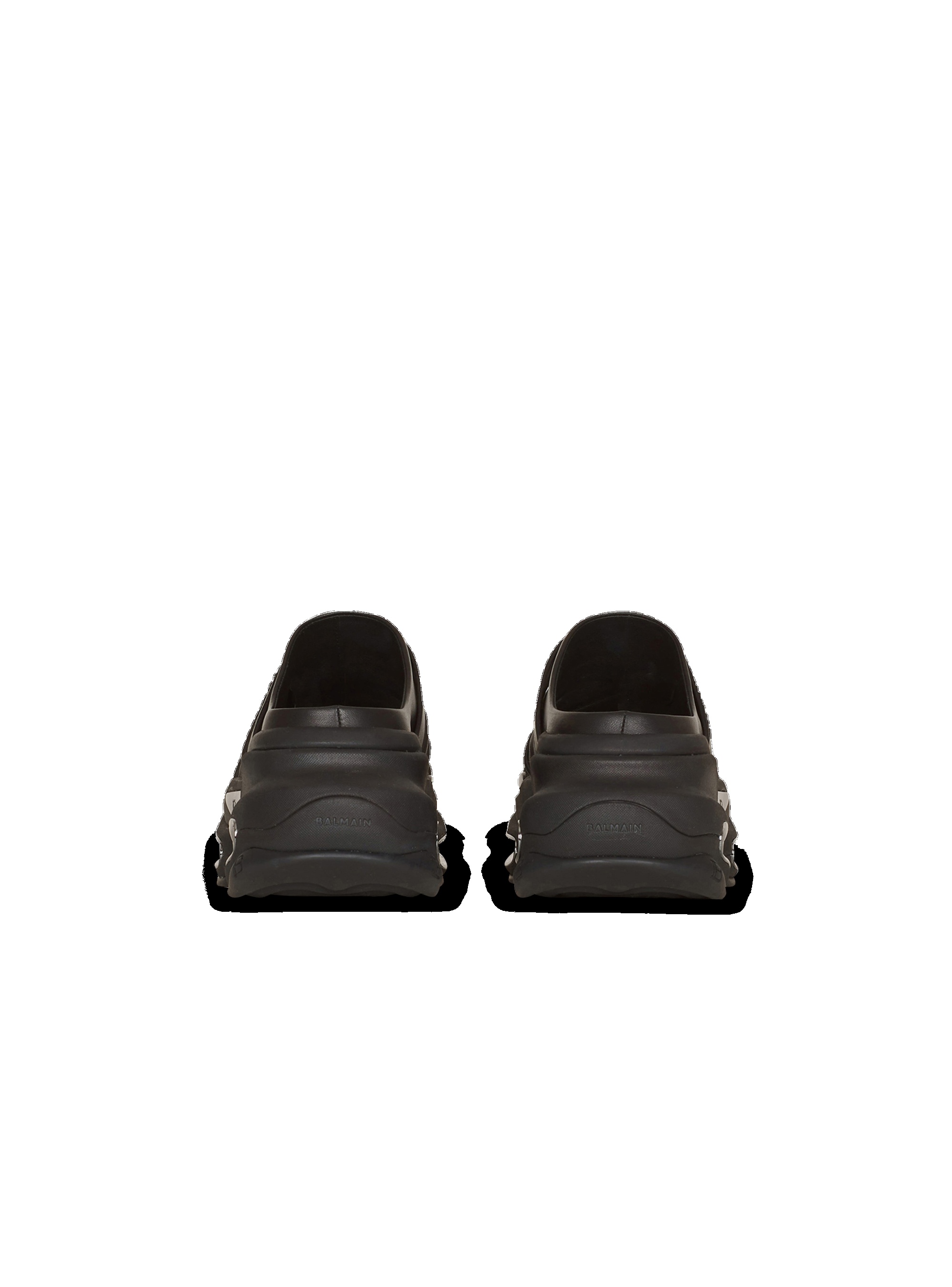 Draped leather B-Bold mule sneakers - 5