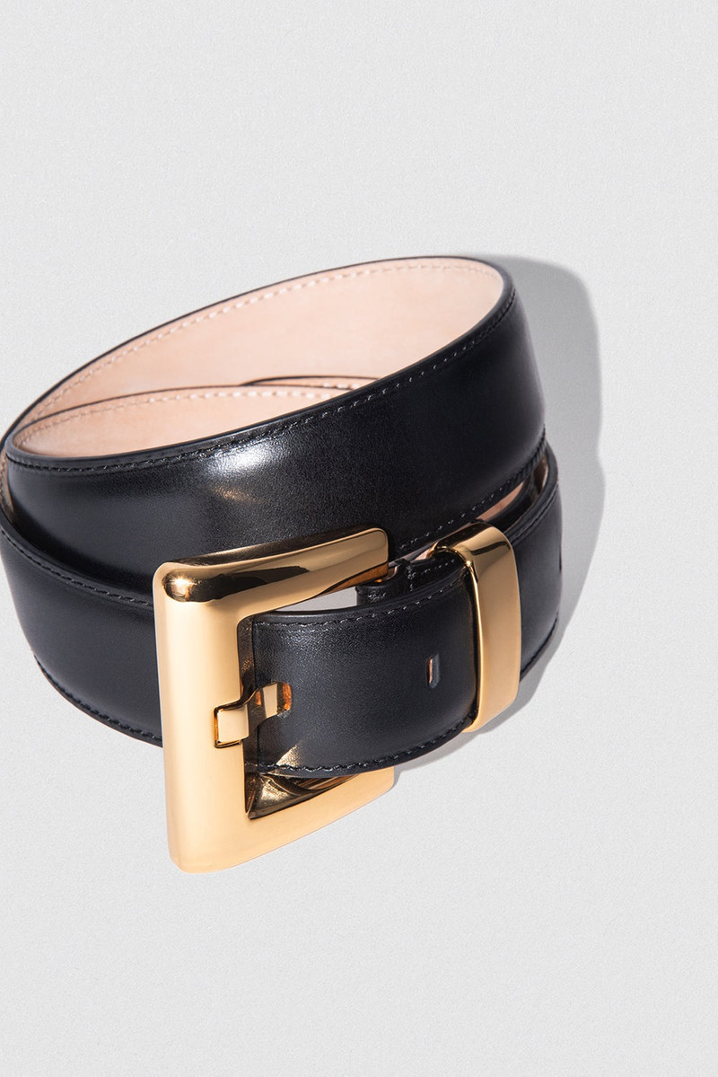 BY FAR MARCO BLACK LEATHER outlook