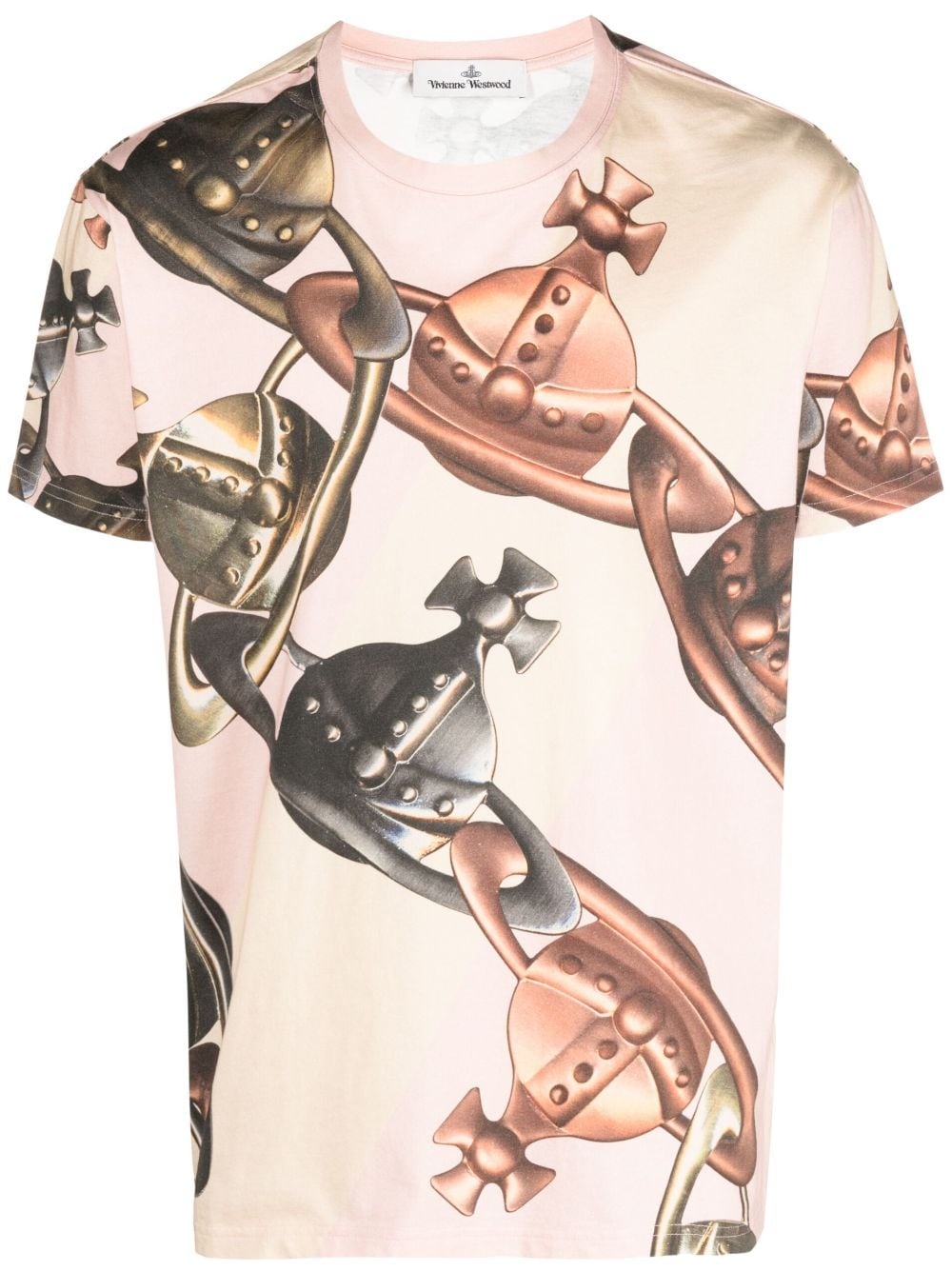 graphic-print short-sleeved cotton T-shirt - 1