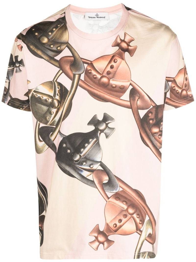 graphic-print short-sleeved cotton T-shirt 1