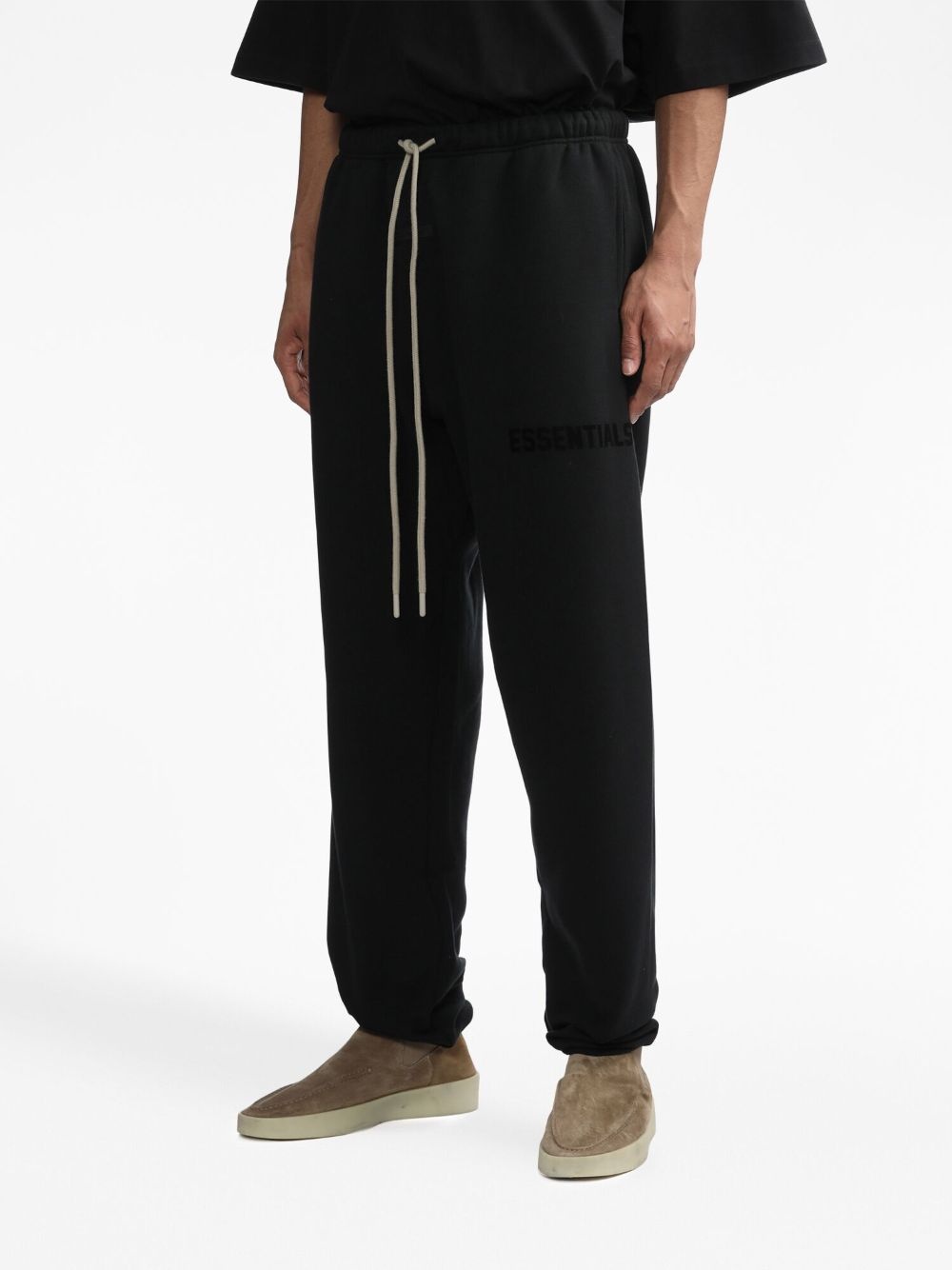 logo-print drawstring track trousers - 3