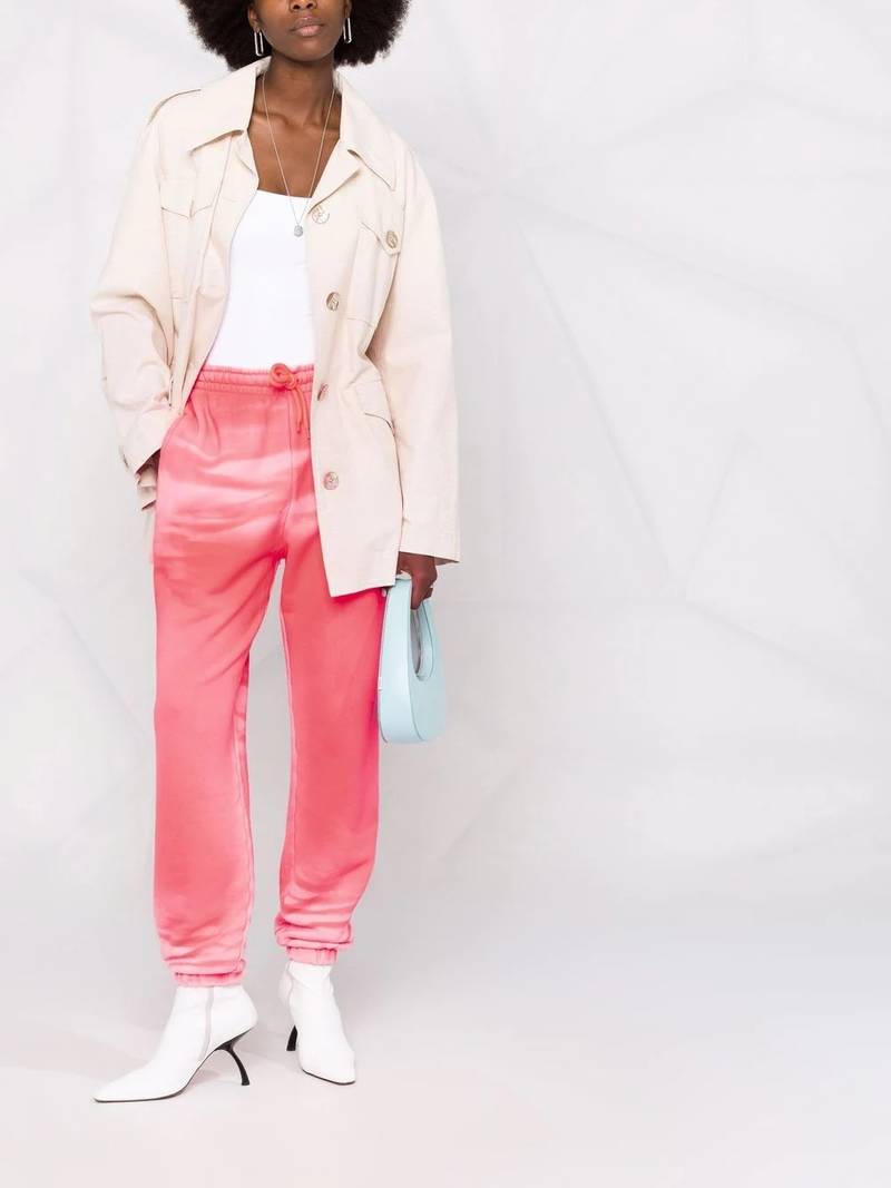 Alexander Wang garment-dyed lounge track trousers outlook