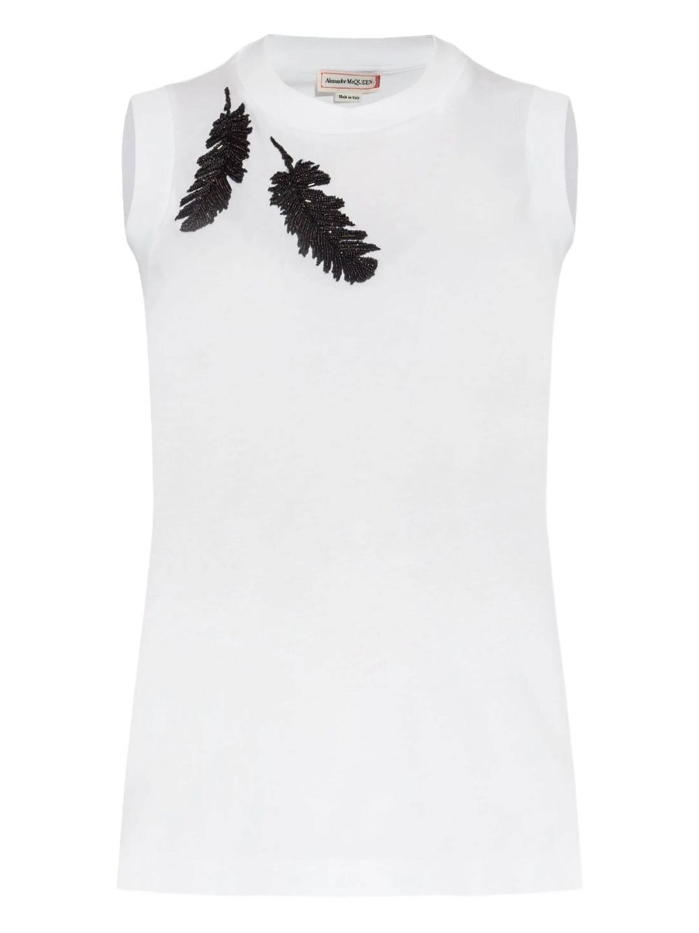 bead-embroidered tank top - 1