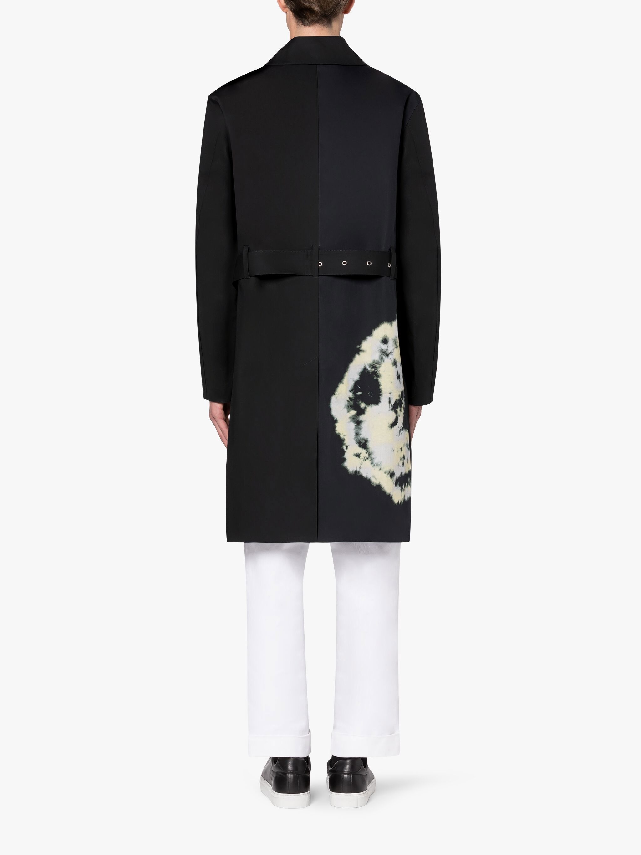 JOHN ELLIOTT BLACK SHIBORI DYE BONDED COTTON COAT - 3