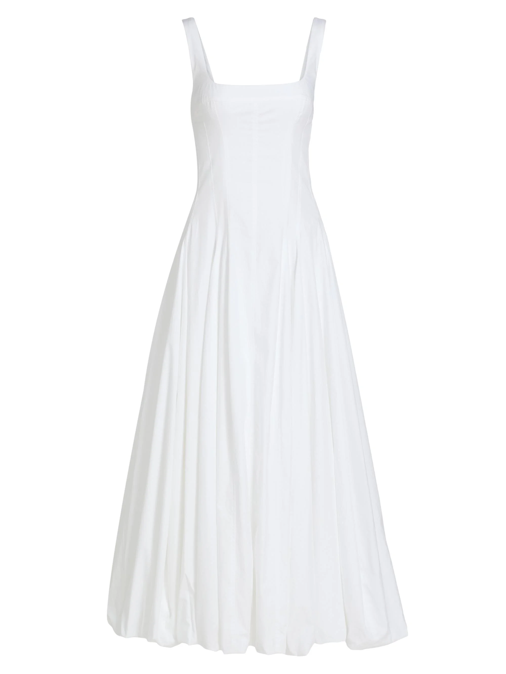 Women's Hally Cotton Bubble Midi-Dress - White - 1