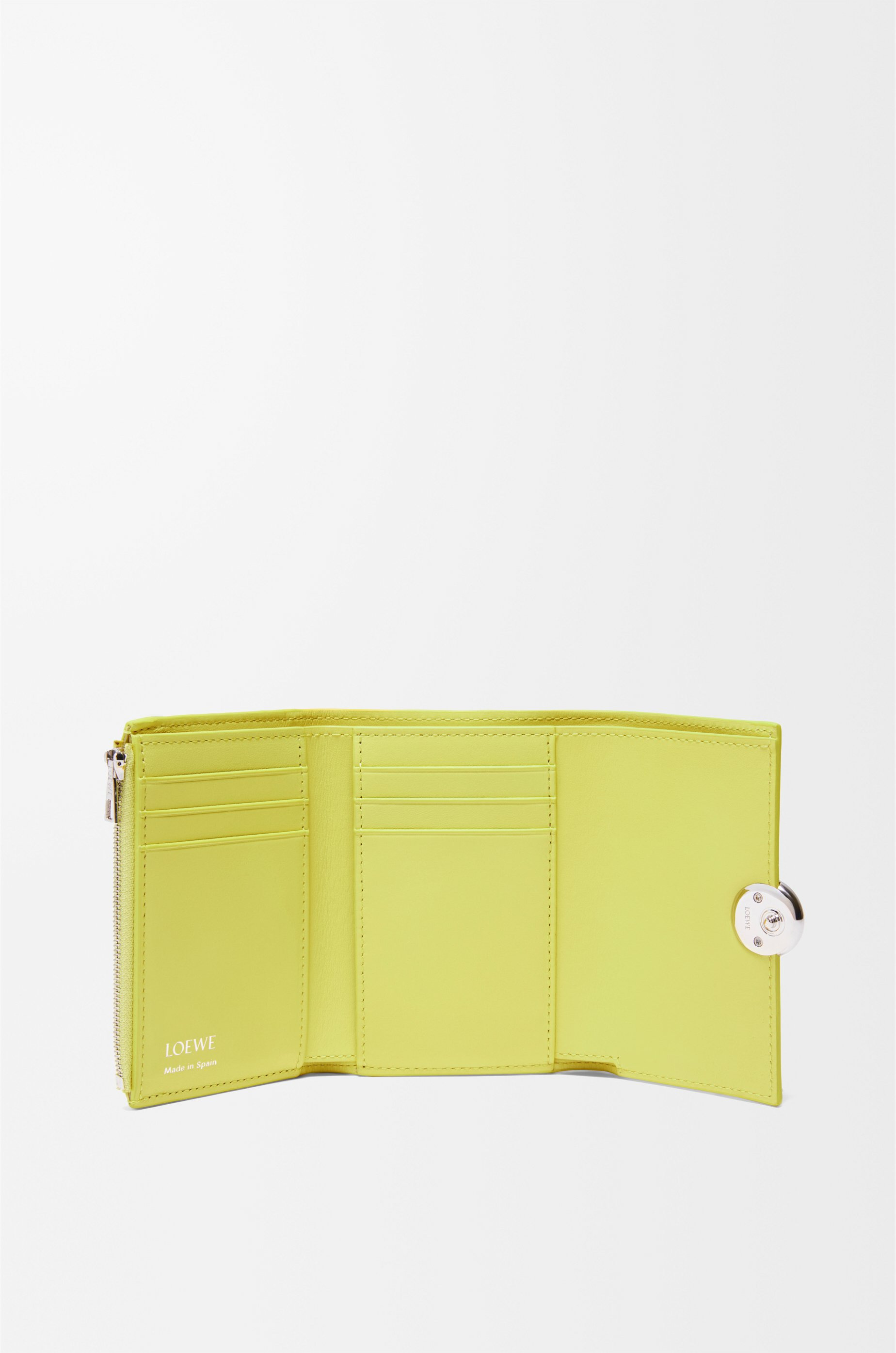 Pebble small vertical wallet in shiny nappa calfskin - 2