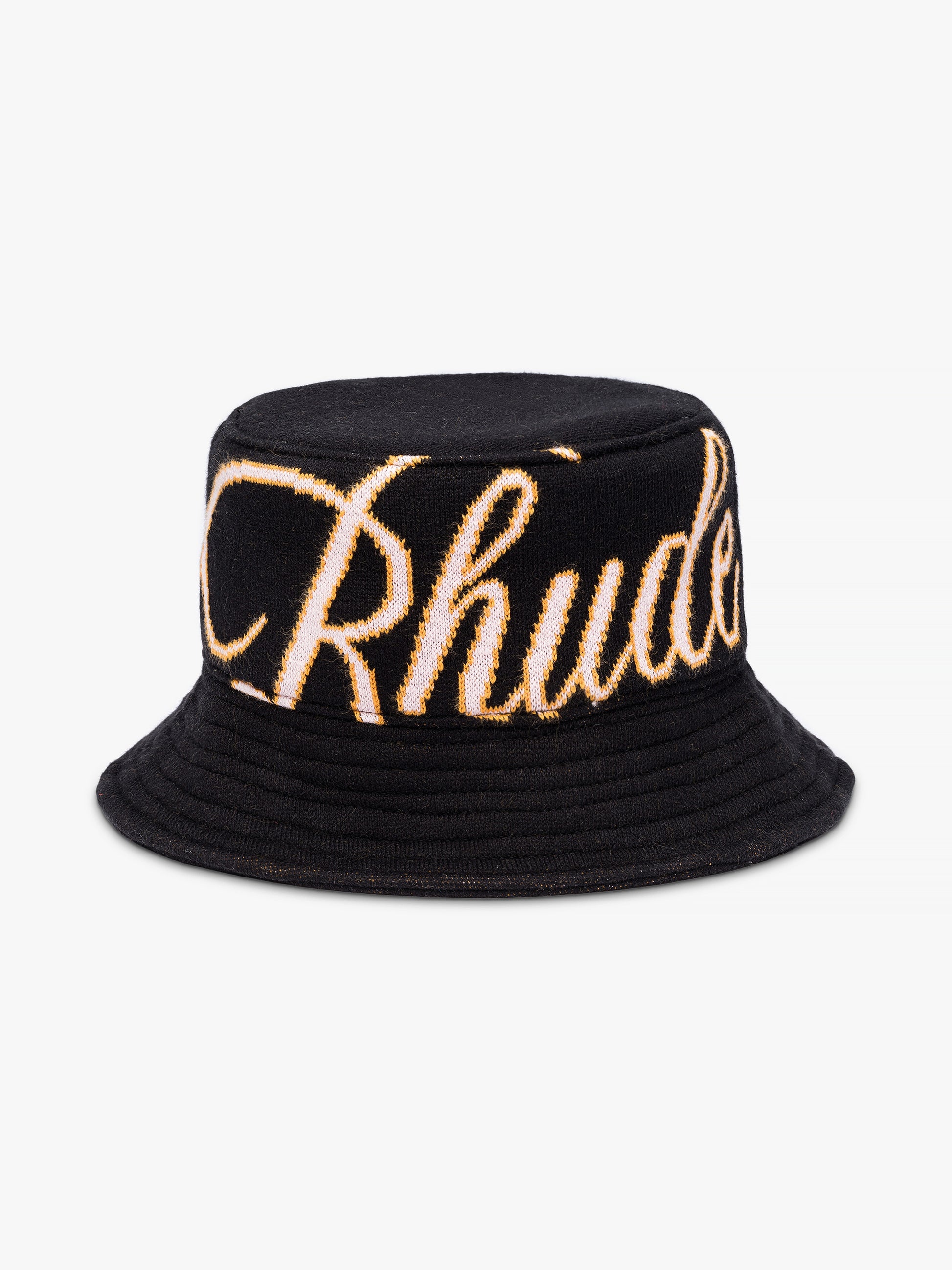 GP KNIT SCRIPT BUCKET HAT - 1