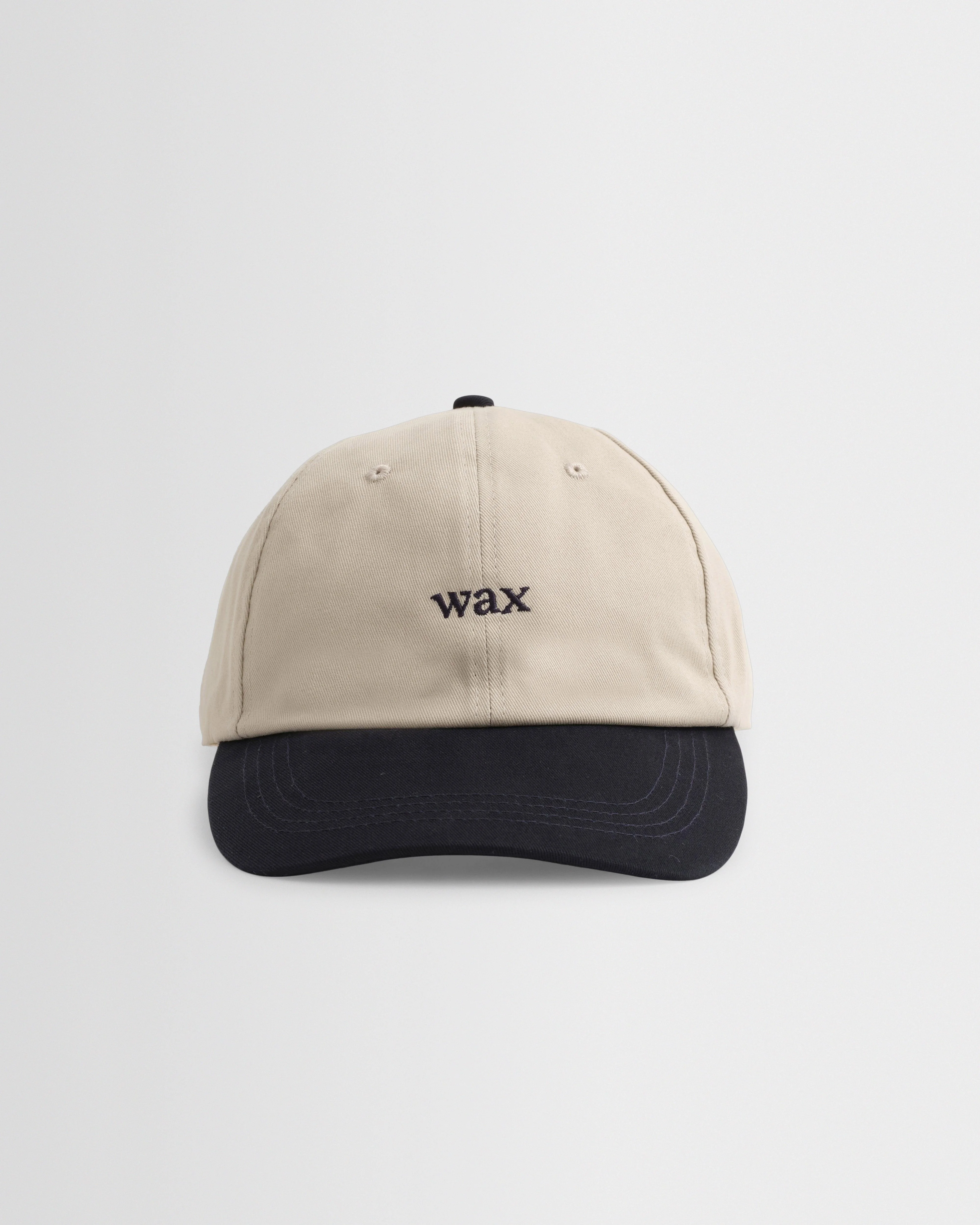 Spencer - Stone/Navy Cotton Sports Cap - 1