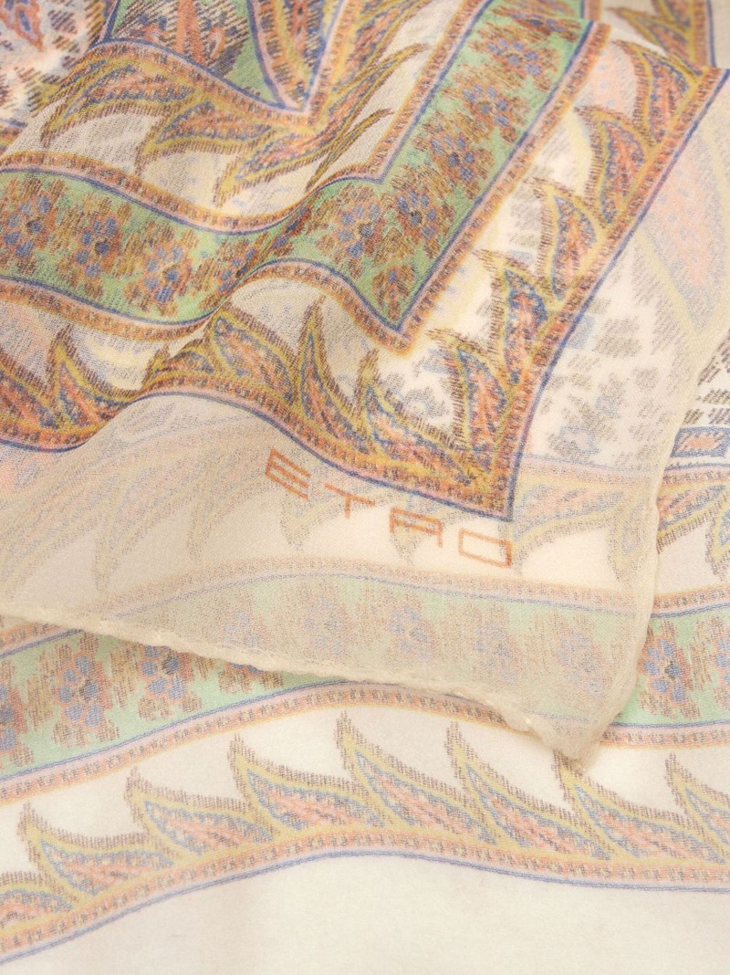 Etro paisley-print silk scarf outlook