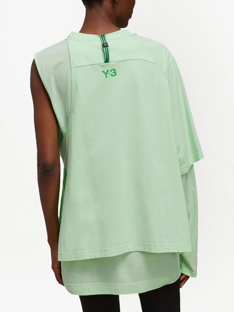 asymmetric layered-effect T-shirt 4