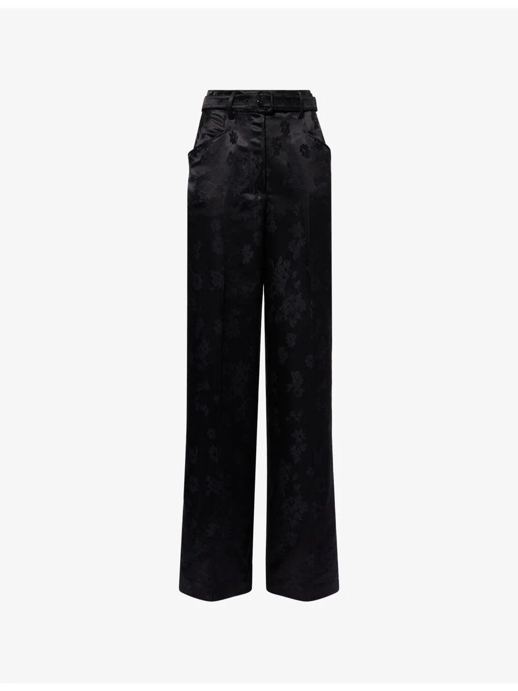 Norman Wide-Leg Silk Trousers - 1