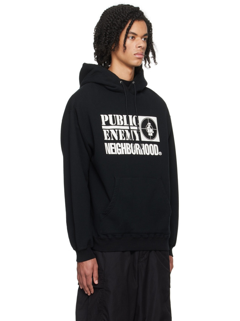 Black PUBLIC ENEMY Edition Hoodie 2
