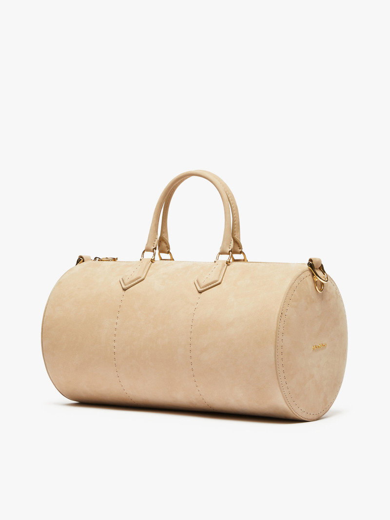 Max Mara NABUKROLLL Large nubuck leather bag outlook