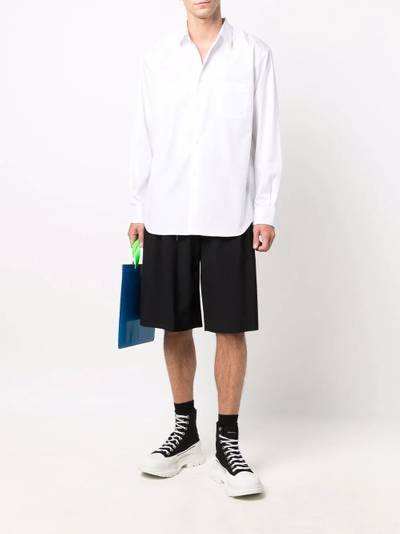 Comme Des Garçons button front poplin shirt outlook