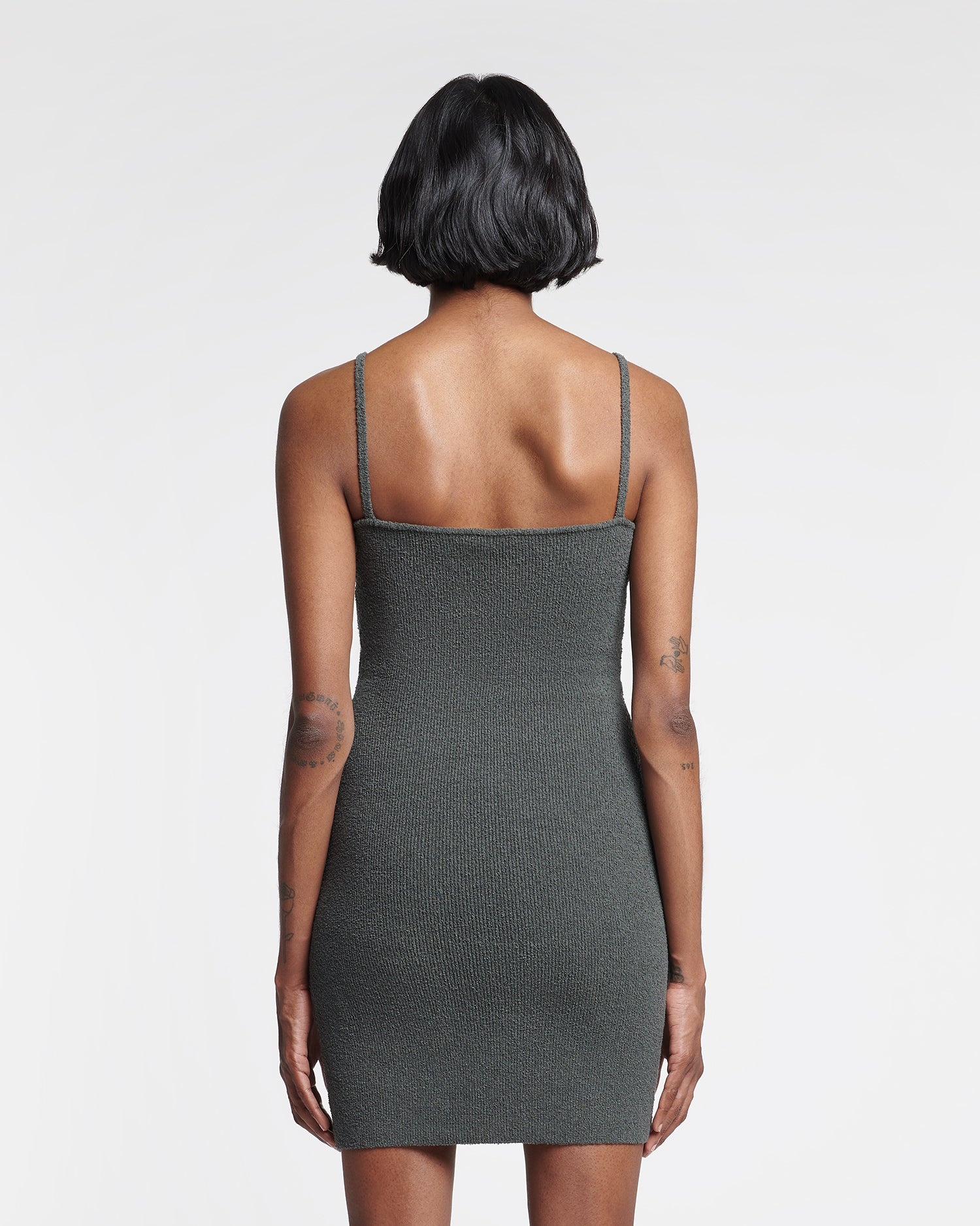 Terry-Knit Mini Dress - 5
