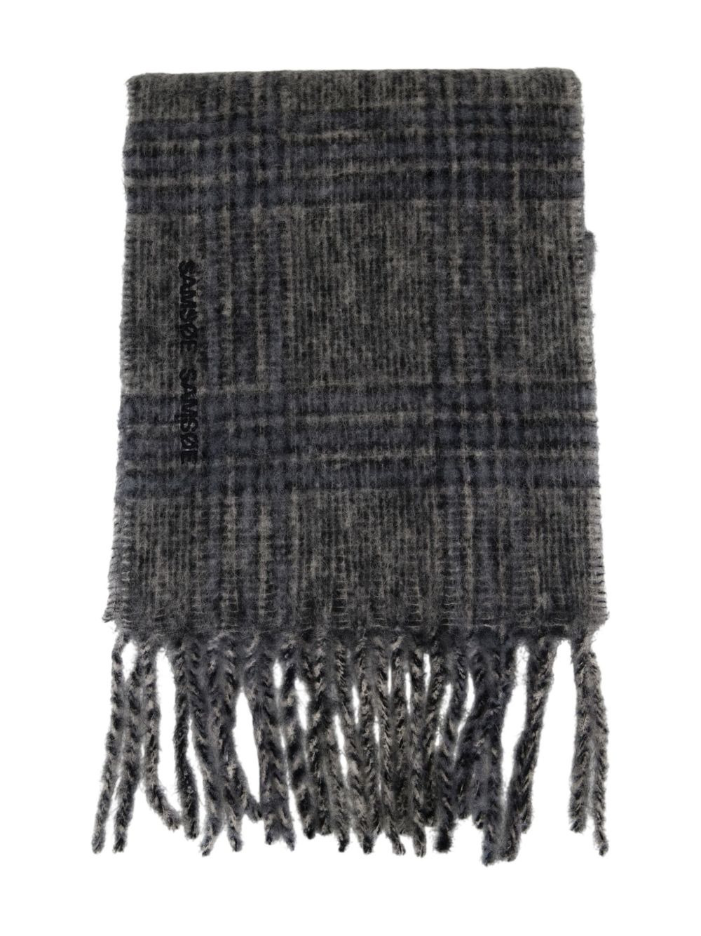 Alex checked fringed scarf - 2
