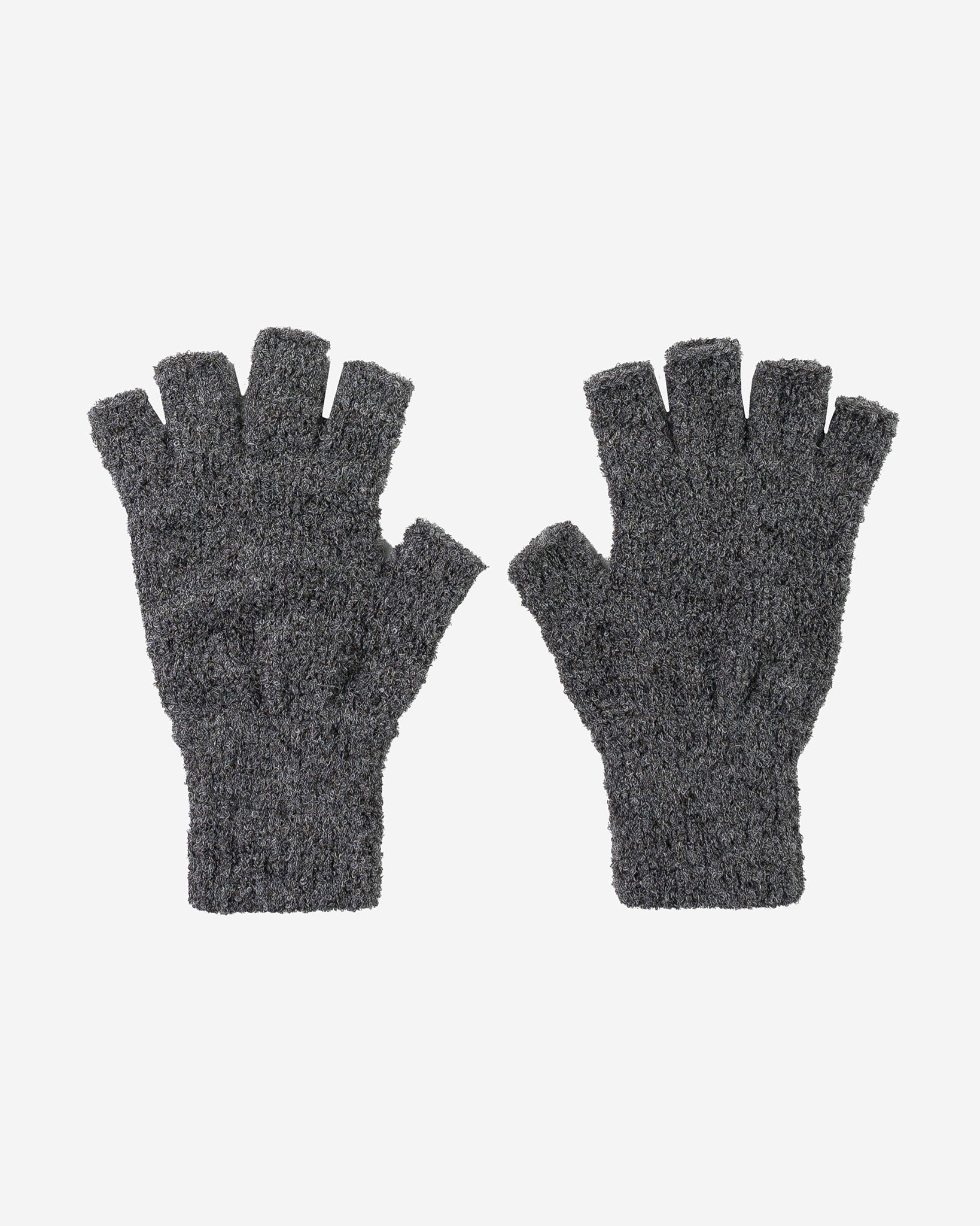 DEC-GLV-GRY Decka Fingerless Gloves - Grey - 2