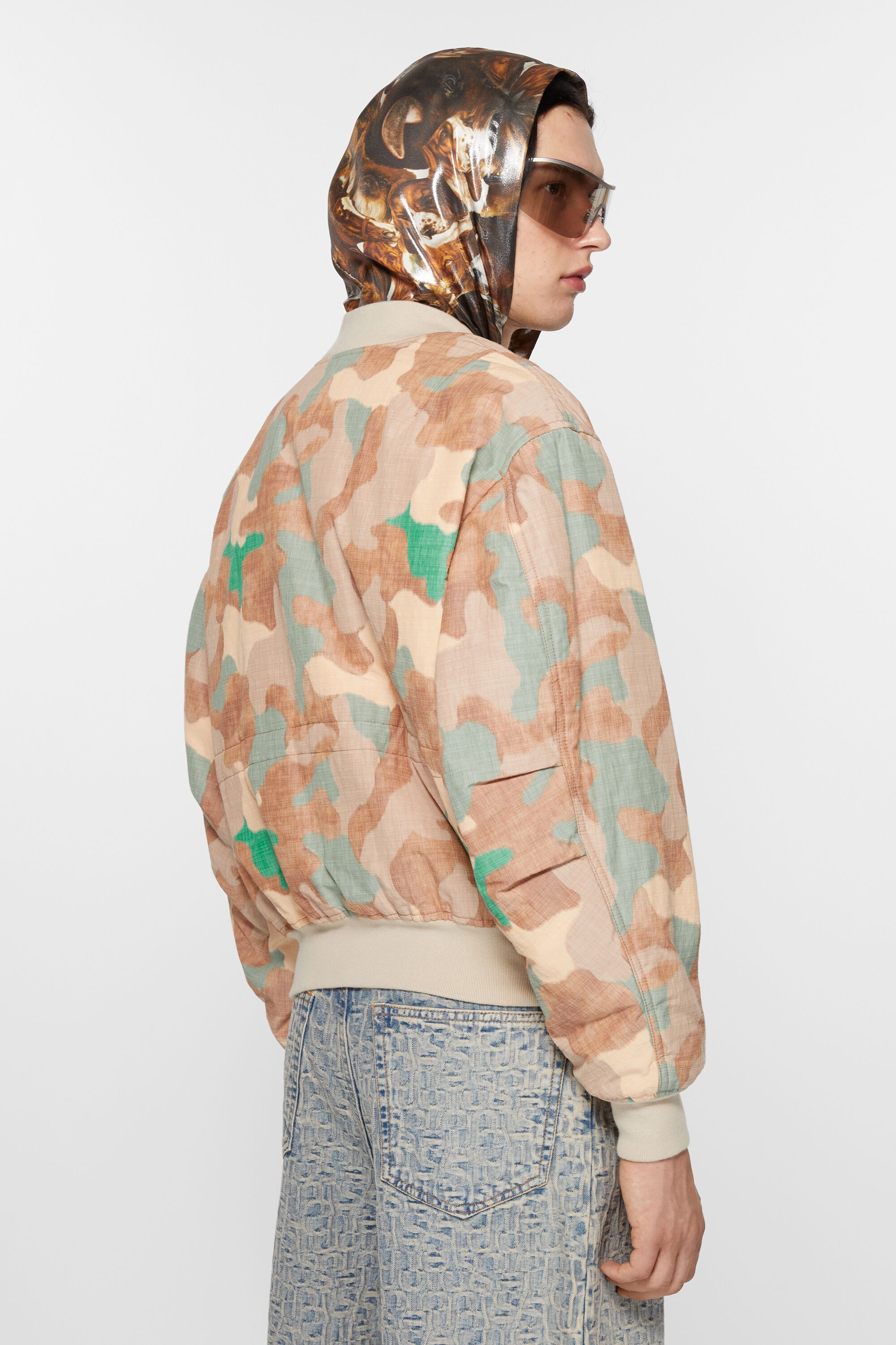 Bomber jacket - Orange/green - 4