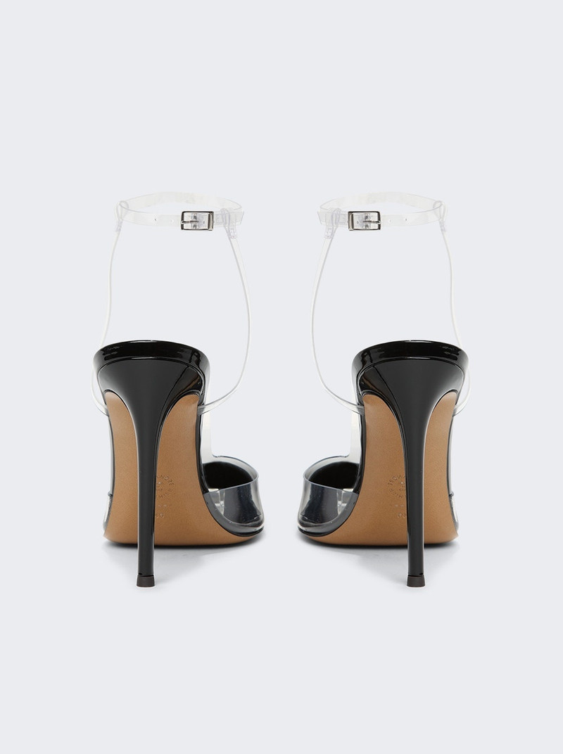 High Heel Transparent Pumps Black 3