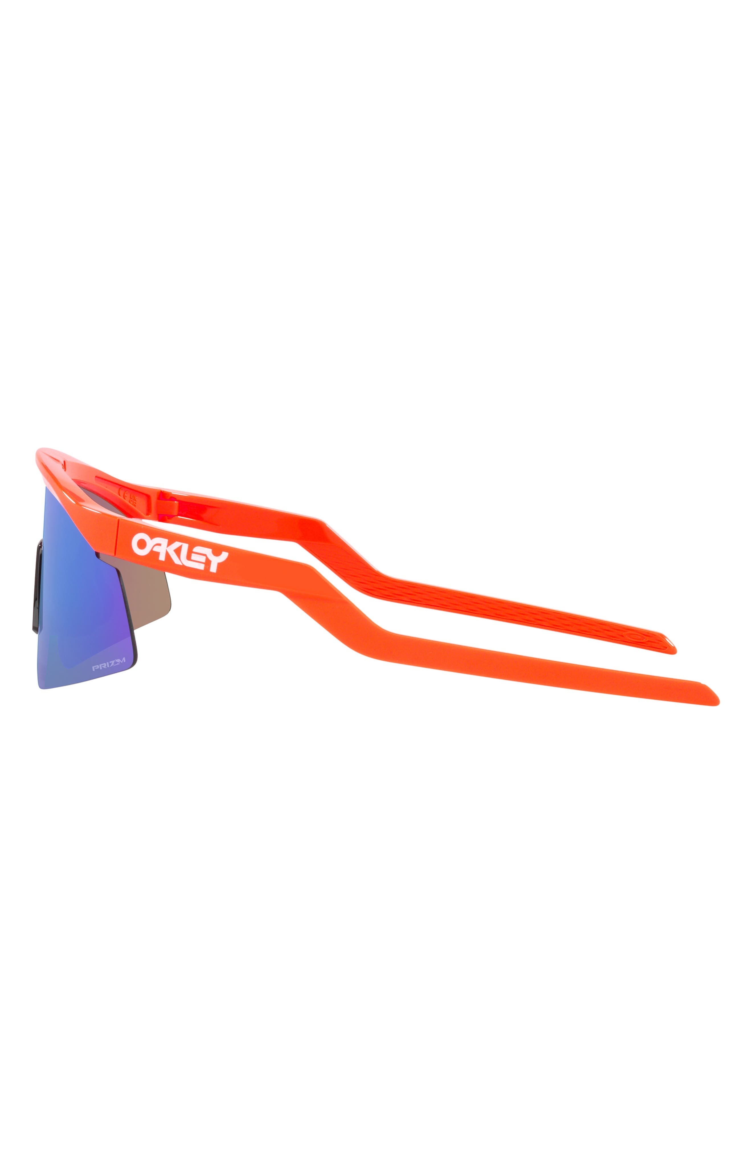 Oakley Hydra 37mm Prizm™ Semirimless Wrap Shield Sunglasses in Orange at Nordstrom - 6