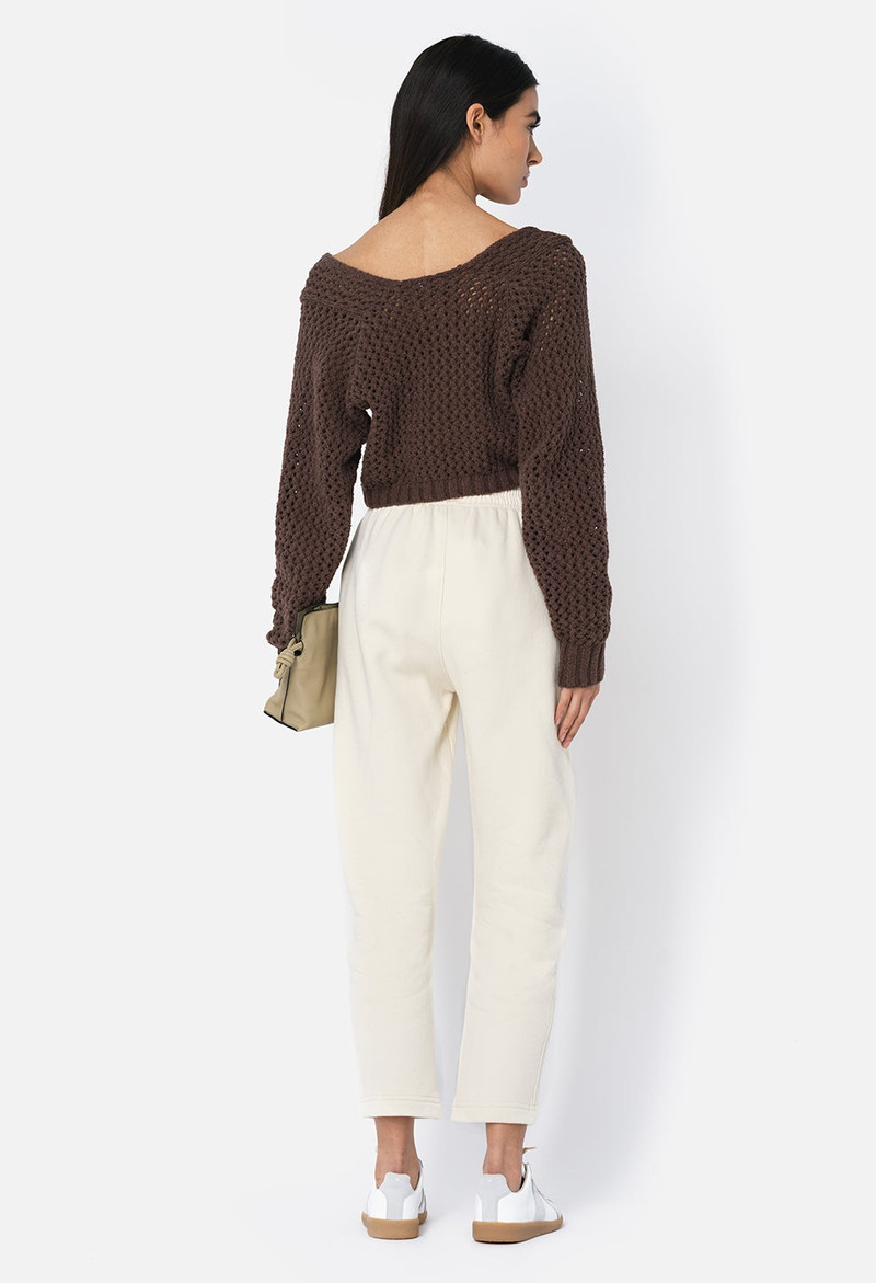 FLEECED PINTUCK SWEATPANT 4