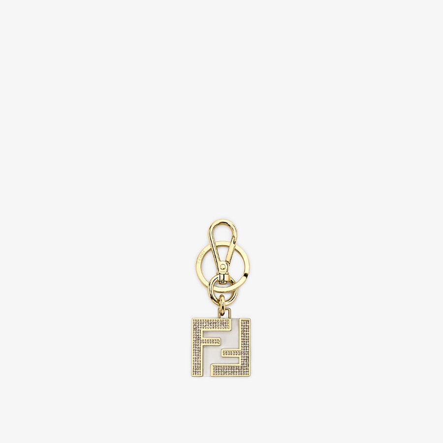 Golden metal and plexi key ring - 1
