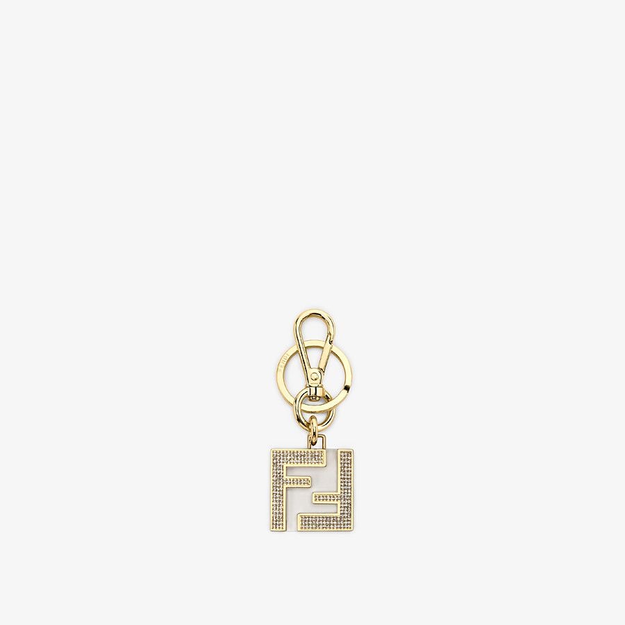 Golden metal and plexi key ring - 1