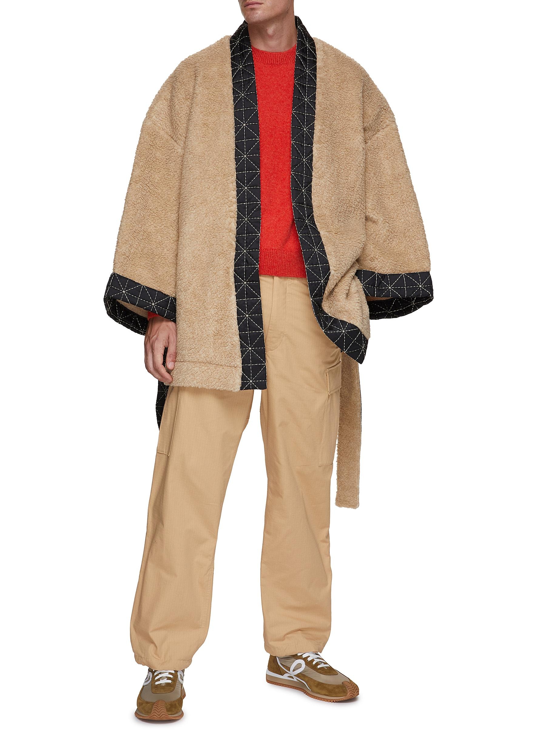 KENZO ARCHIVE LOGO CONTRAST STITCH KIMONO | lanecrawford