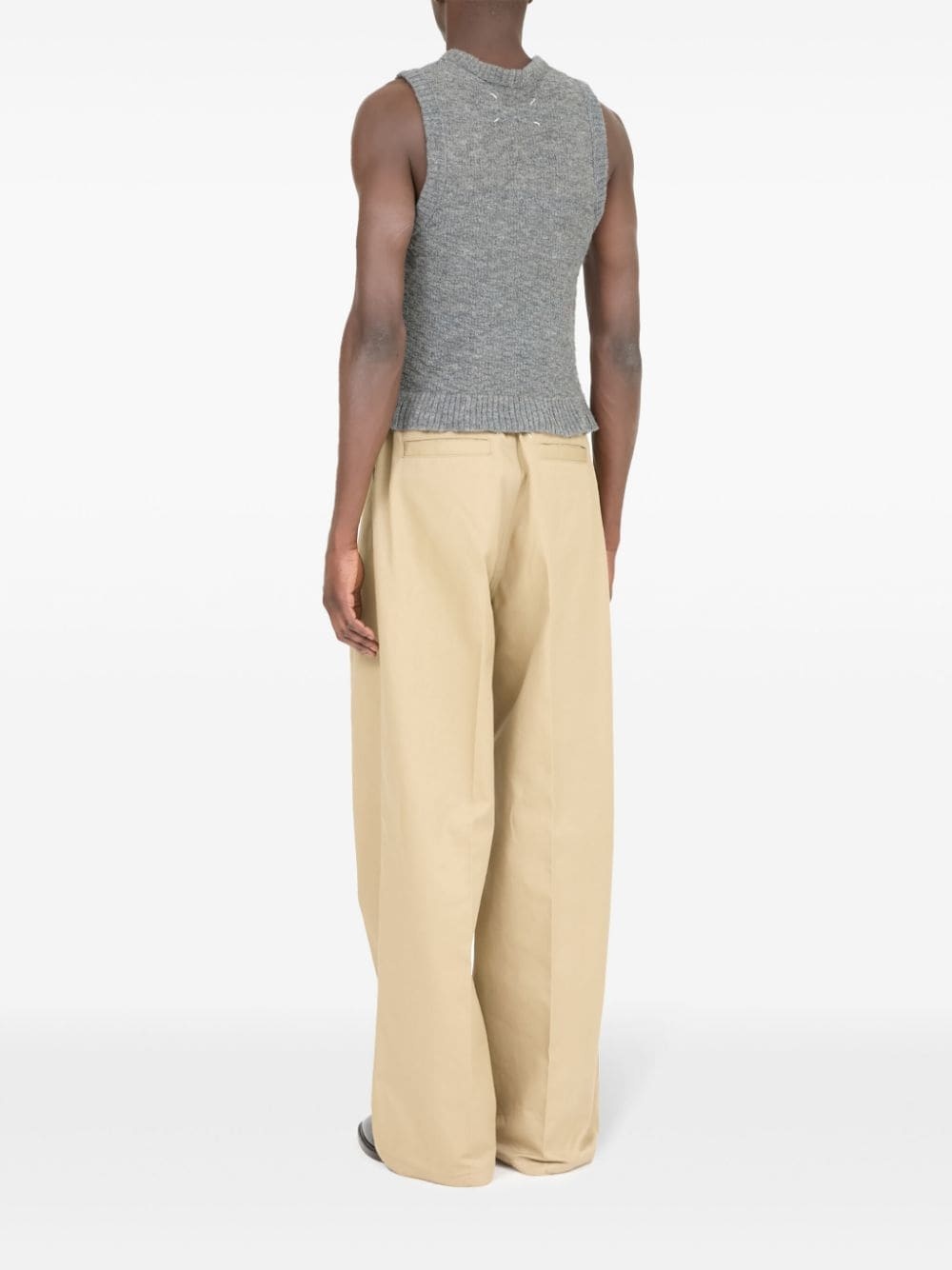 screw-neck knitted tank top - 5