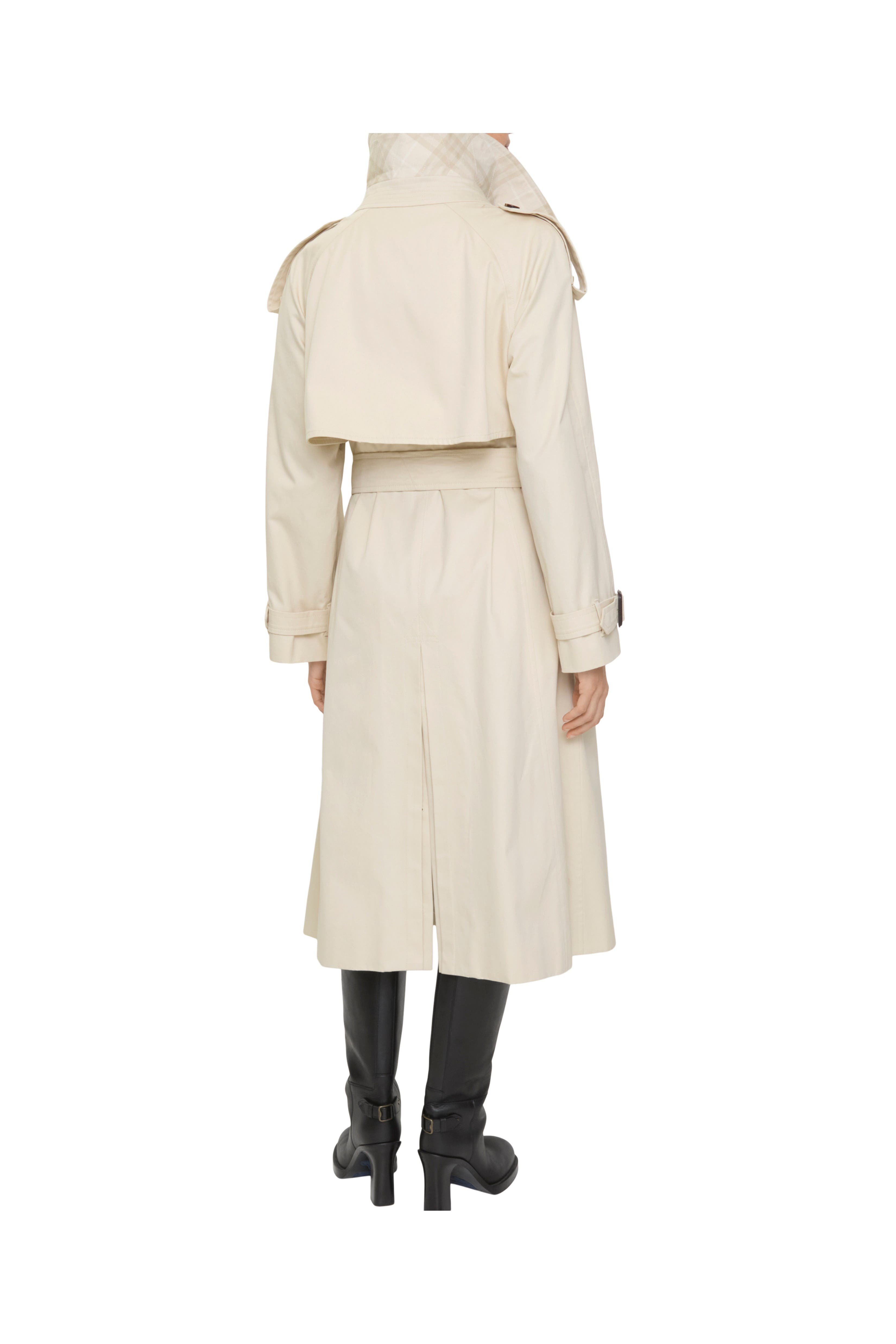 burberry Long Gabardine Fitzrovia Trench Coat in Clam Beige at Nordstrom - 5