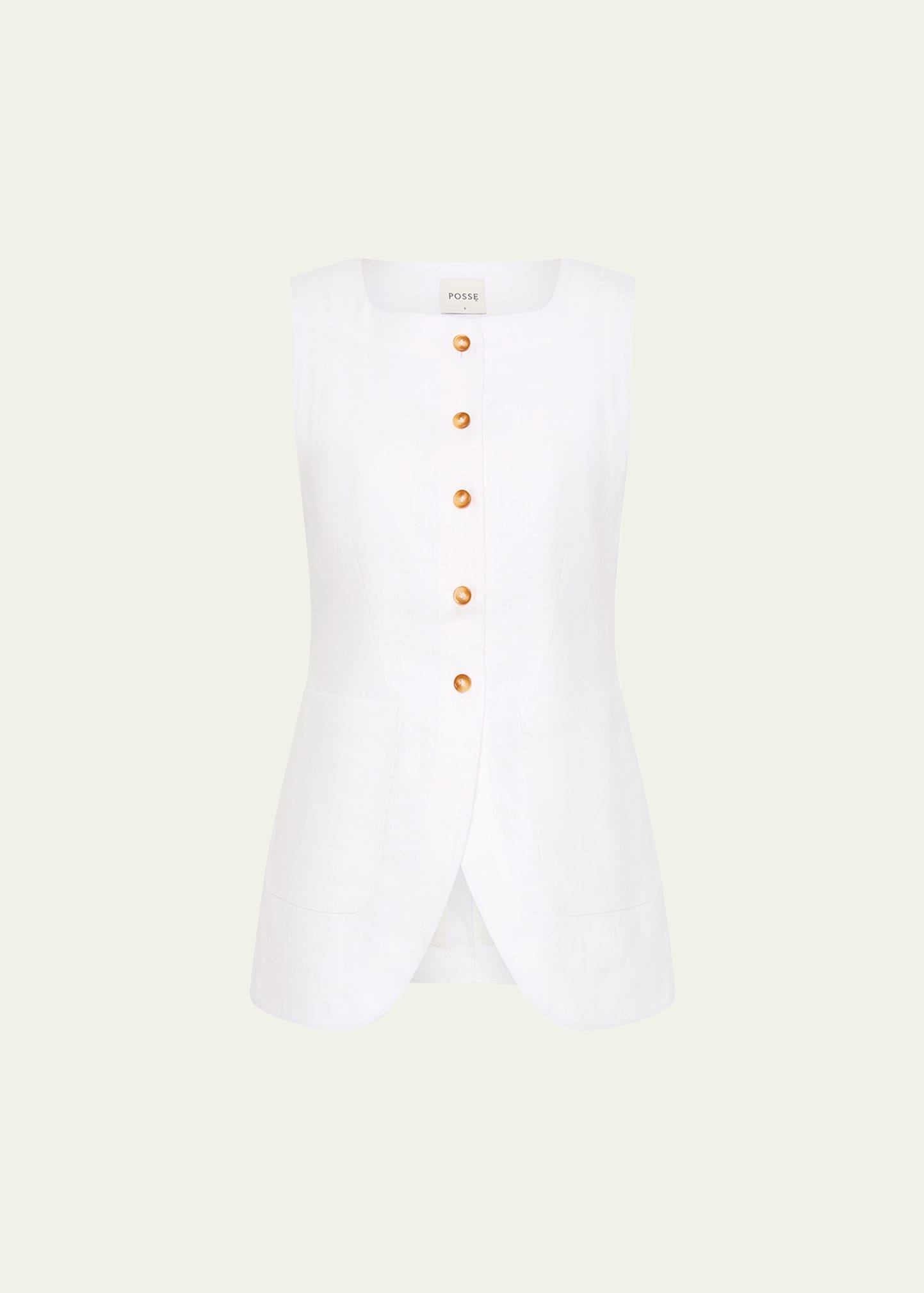 Emma Linen Vest - 1