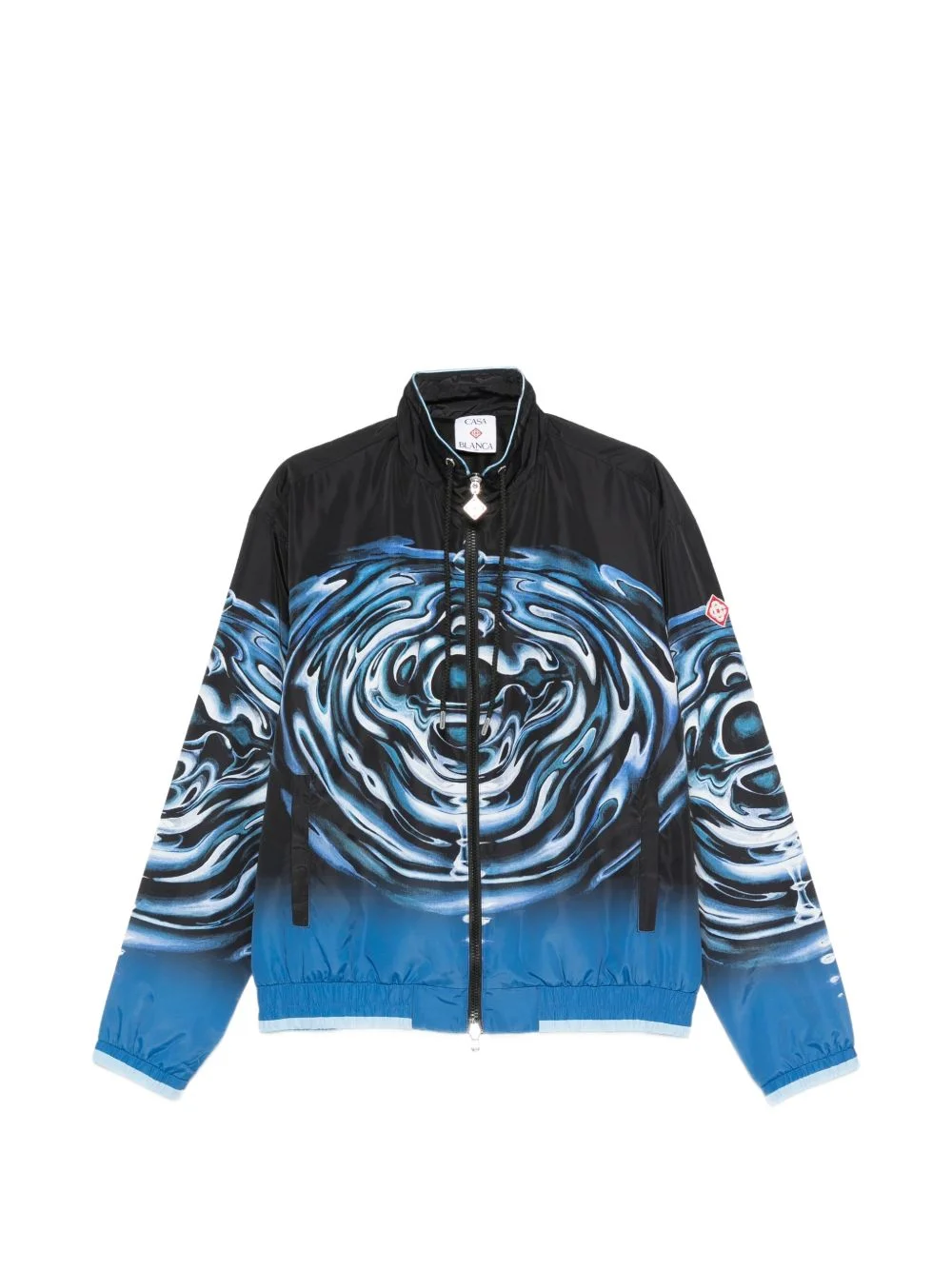 abstract-pattern bomber jacket - 1