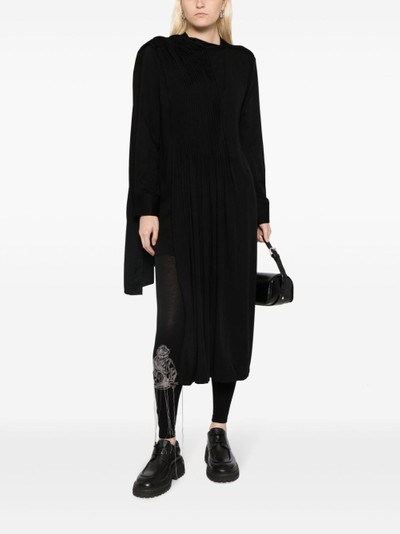 Yohji Yamamoto decorative-stitching cotton leggings outlook