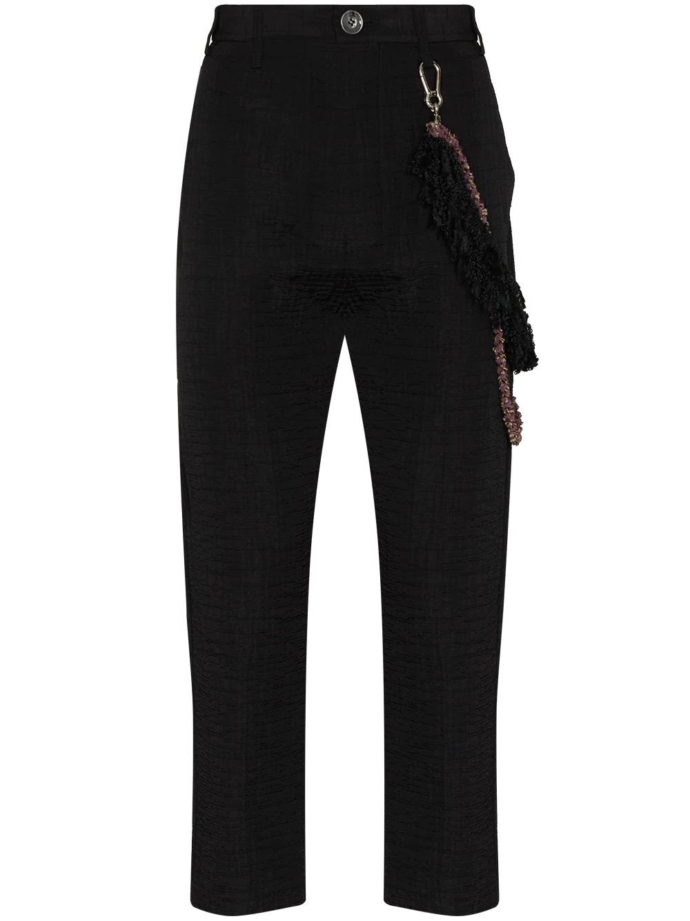 raw tapered trousers - 1