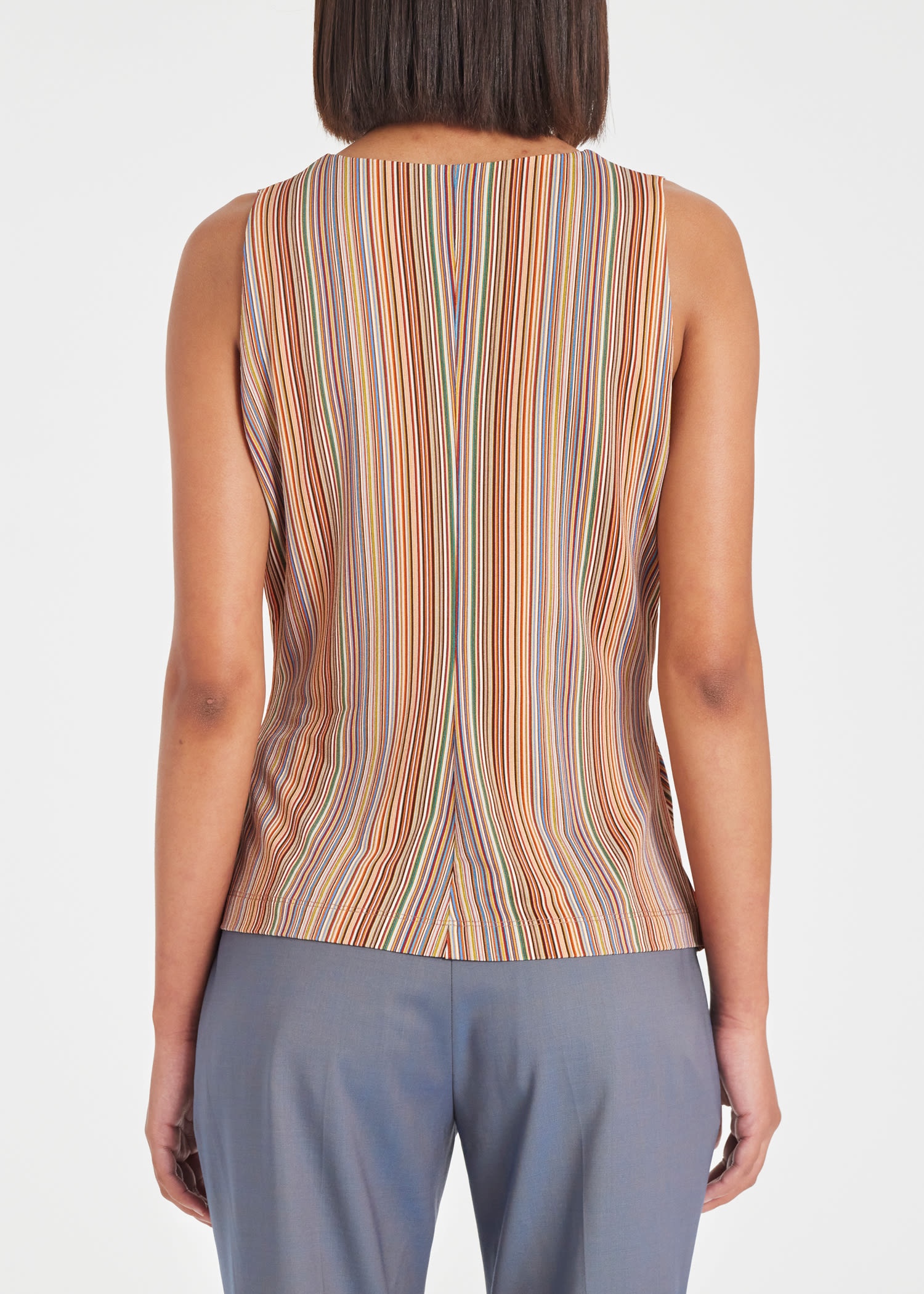 'Signature Stripe' Wrap Vest Top - 4