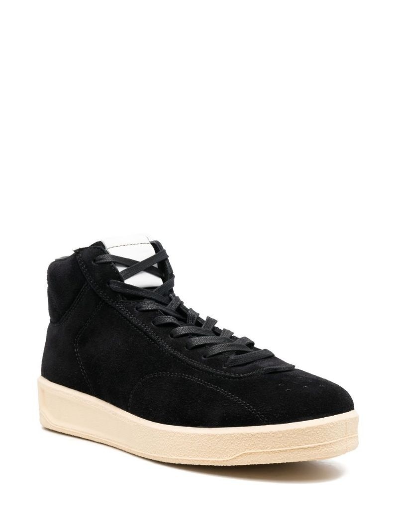 embossed-logo hi-top sneakers - 2