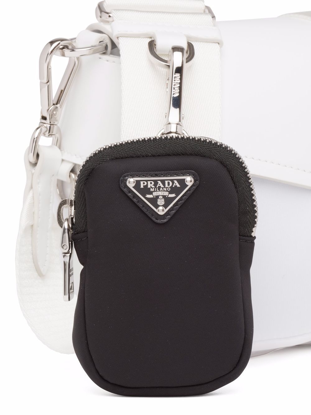 logo-plaque zip-fastening pouch - 4