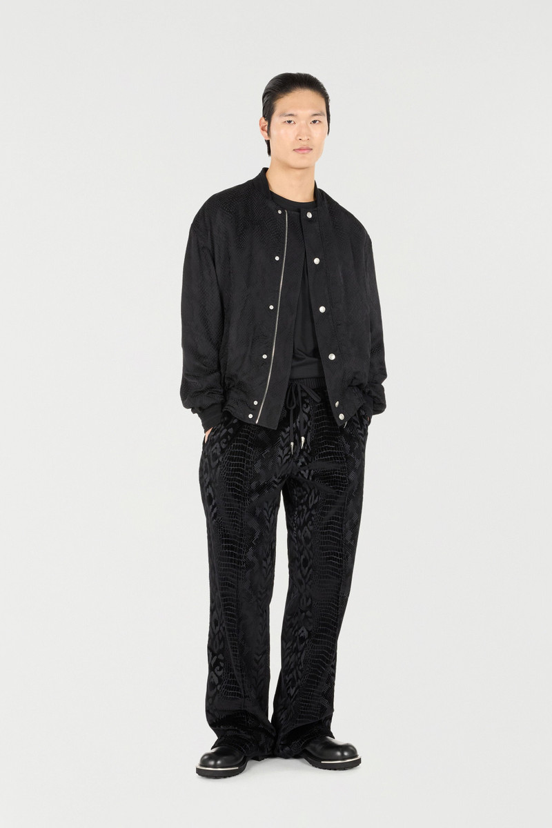 Roberto Cavalli Python-Effect Bomber Jacket outlook