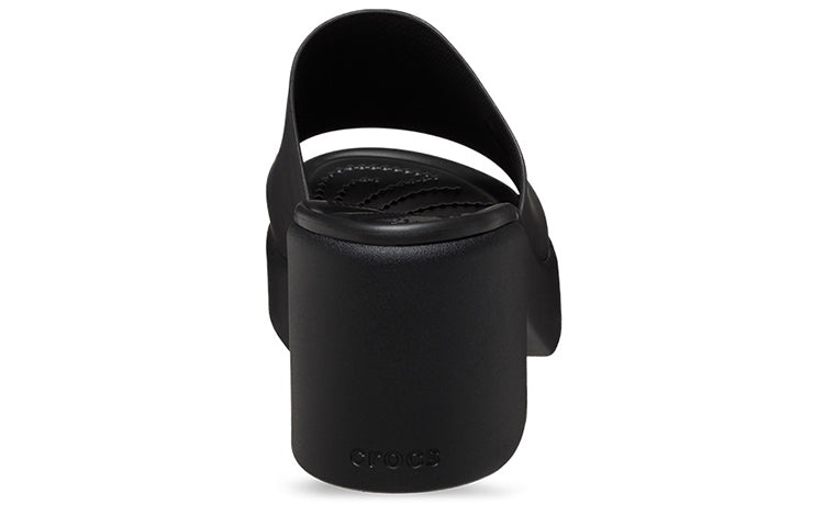 (WMNS) Crocs Brooklyn Slide Heels 'Black' 209408-060 - 5