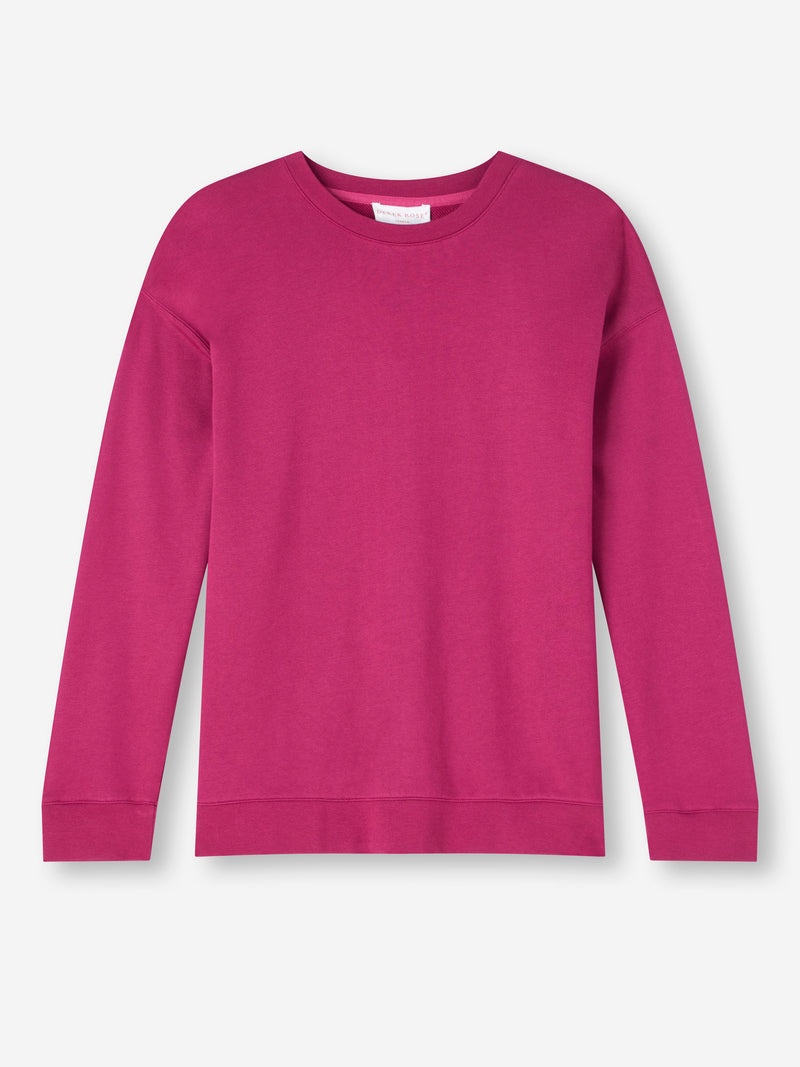Women's Sweatshirt Quinn Cotton Modal Stretch Berry - 1