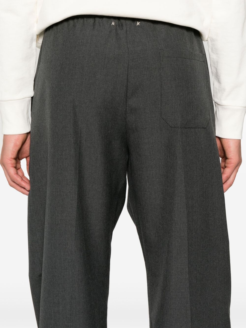mid-rise straight-leg trousers - 5