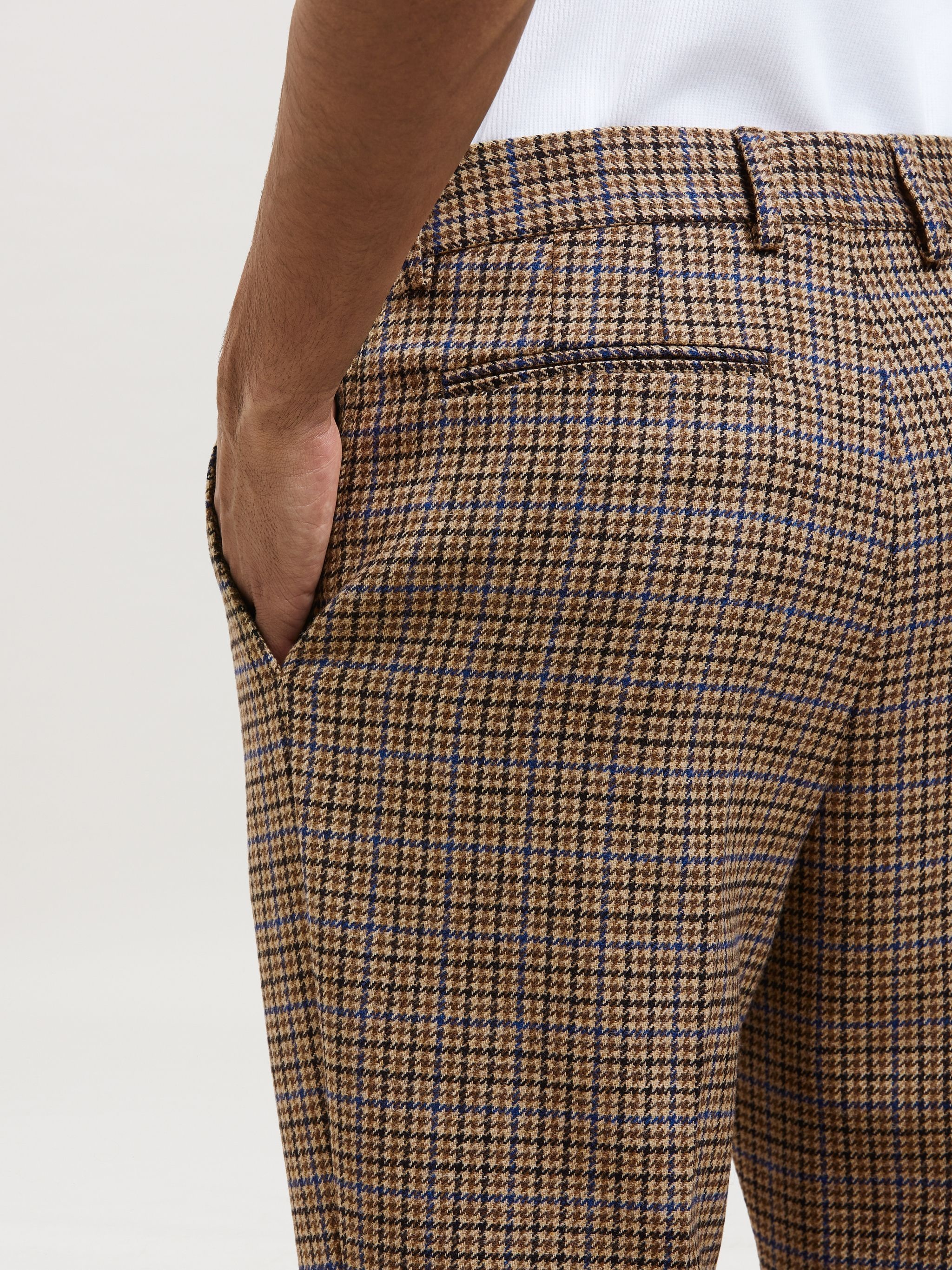 CHECK SUIT PANTS - 6
