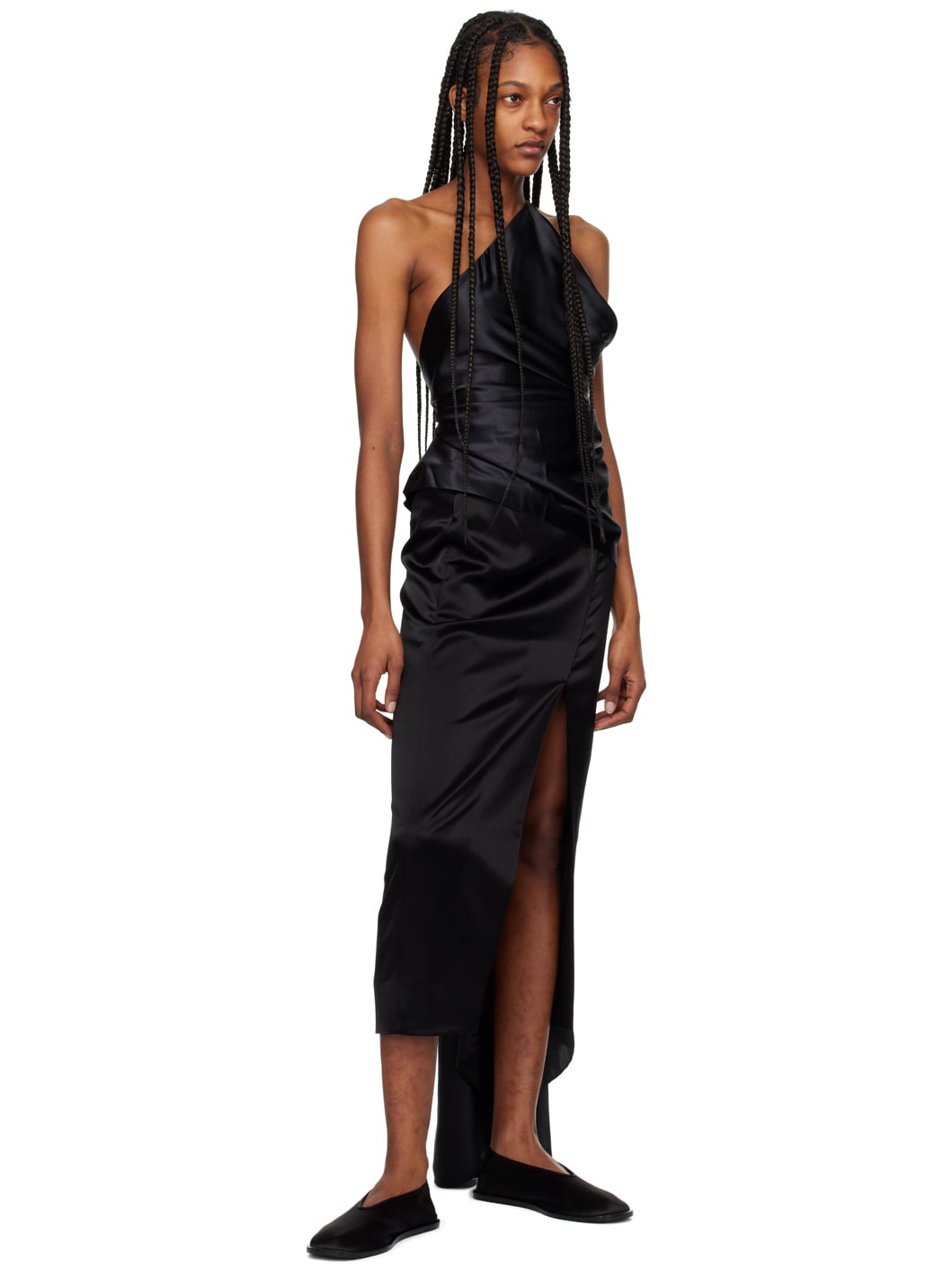 Black Viola Midi Skirt - 4