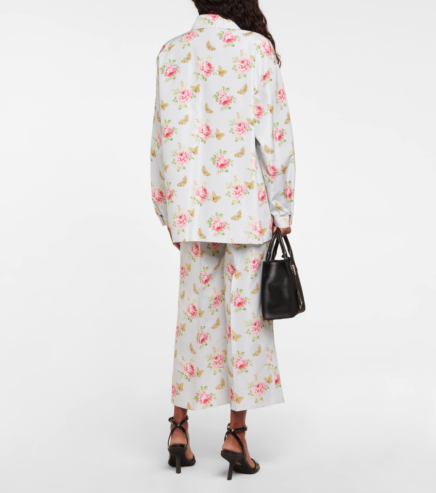 Printed silk jacket - 3
