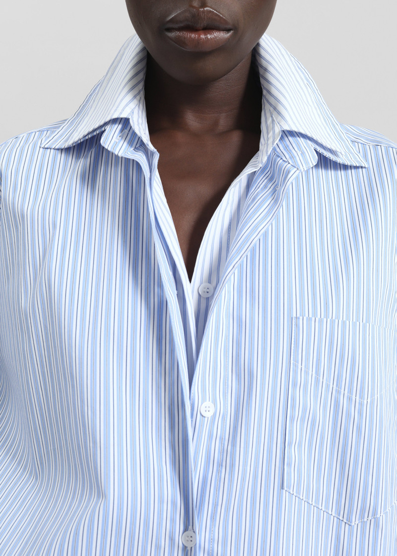 Lienz Double Shirt - Blue/White Stripe 4