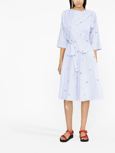 KENZO motif-print tied-waist dress outlook