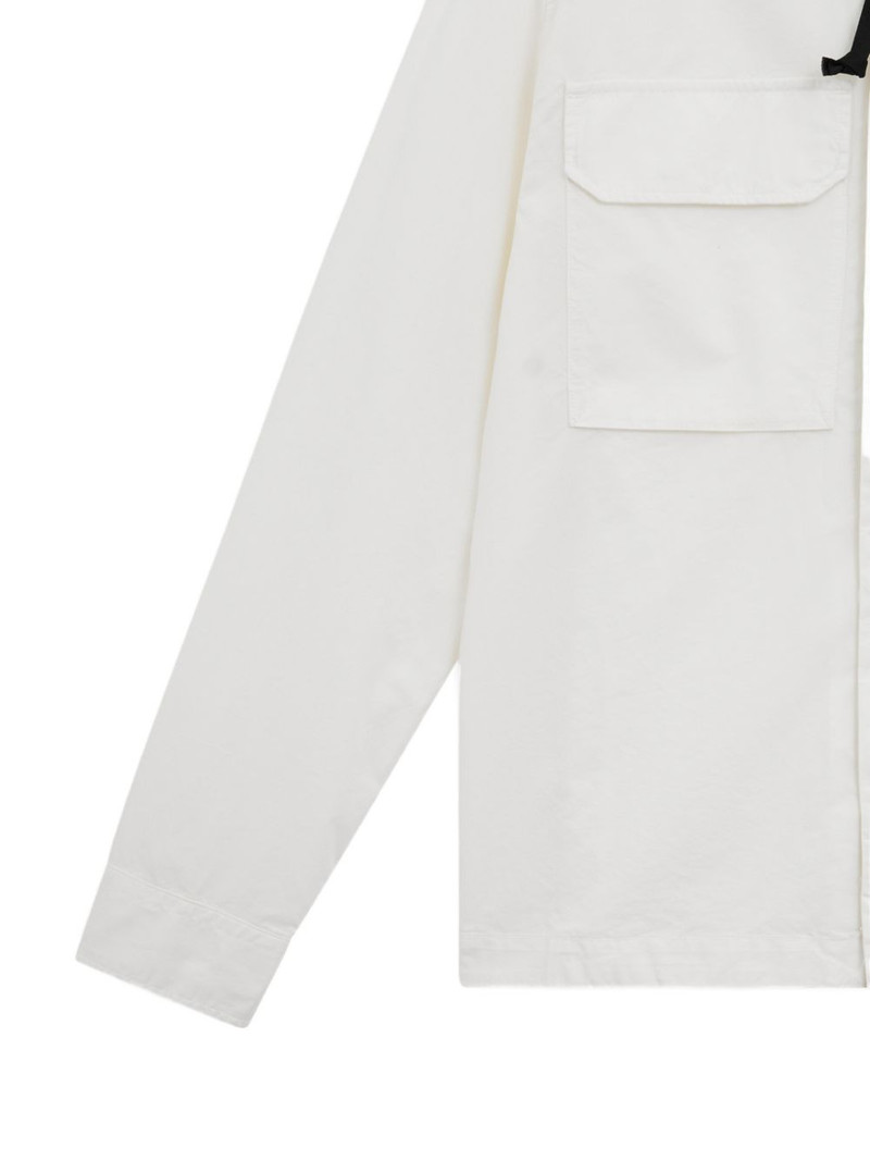 Lens-detail zip-up shirt 5